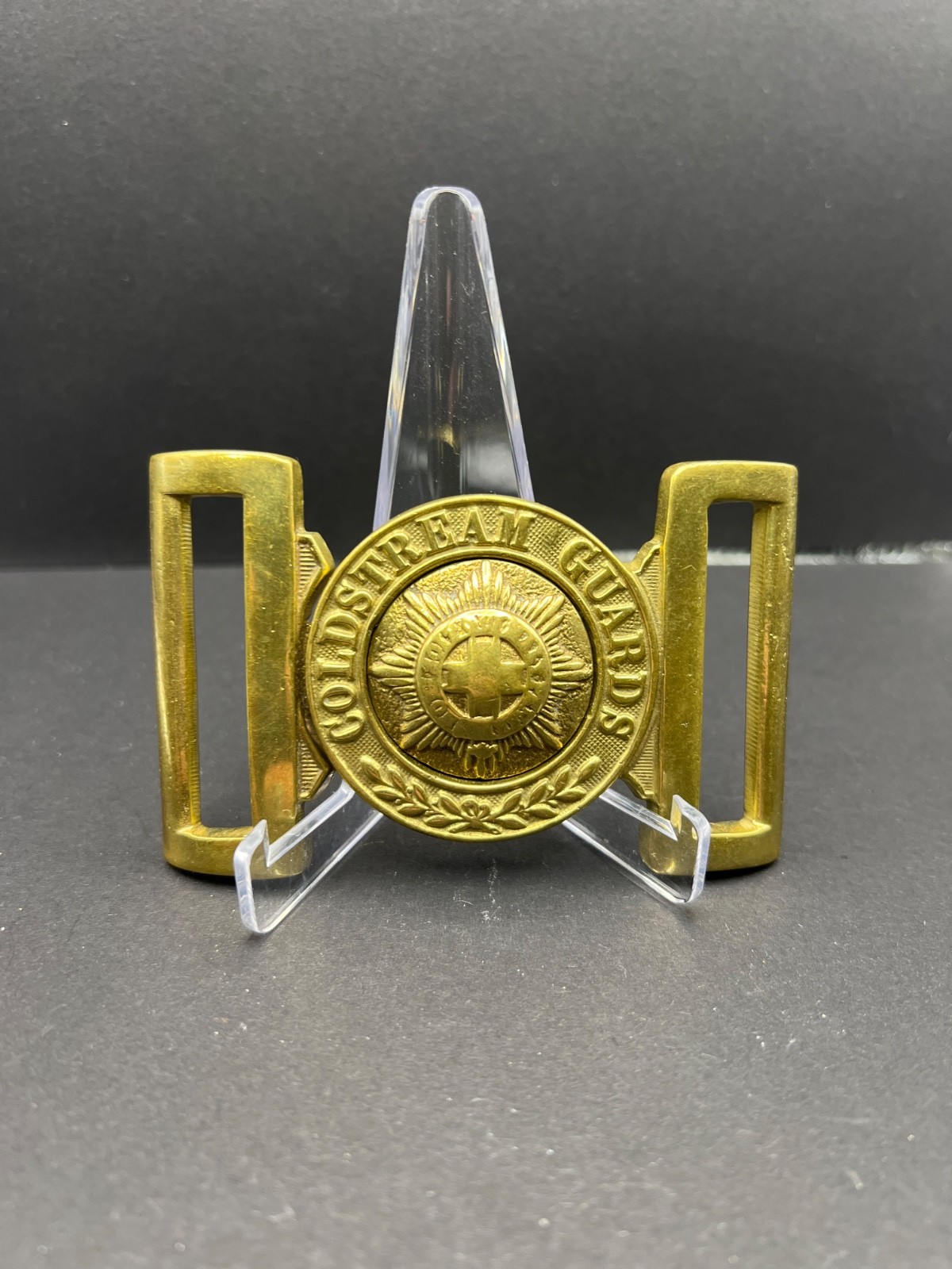 Vintage Coldstream Guards Brass Belt Buckle British Army Household Division Vintage Coldstream Guards Brass Belt Buckle British Army Household Division