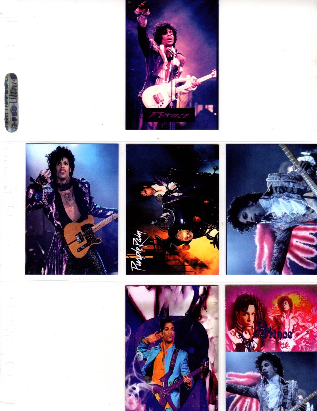 PRINCE   CUSTOM   NOVELTY TRADING CARD 6 CARDS   SET