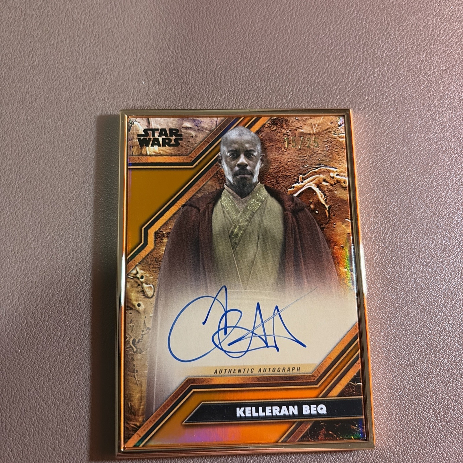 2025 TOPPS SMUGGLERS OUTPOST AHMED BEST As KELLERAN BEQ CORTOSIS AUTO Orange /25