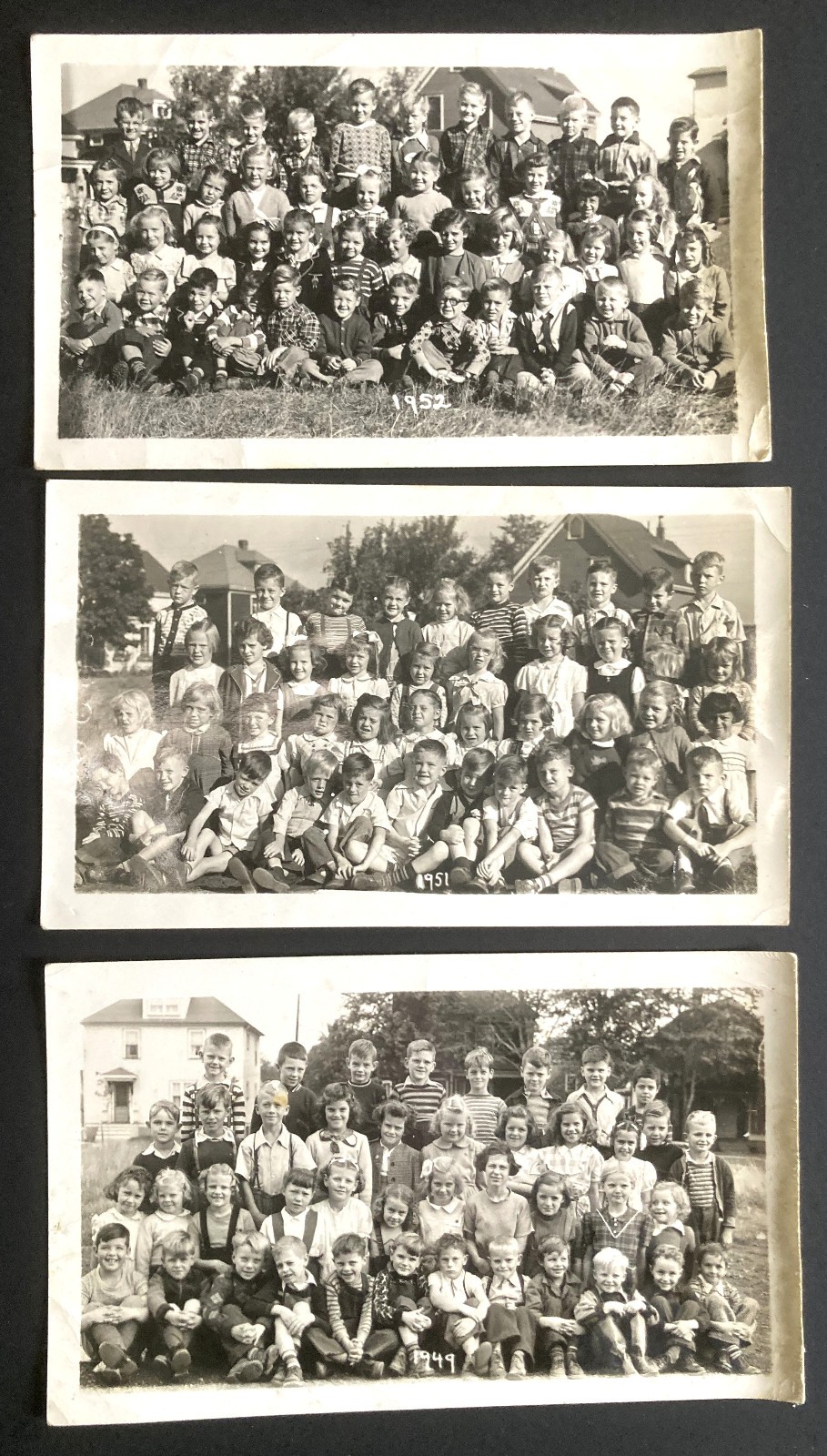 3 SCHOOL CLASS PHOTOS LAWRENCETOWN NOVA SCOTIA 1949 1951 1952 ANNAPOLIS VALLEY