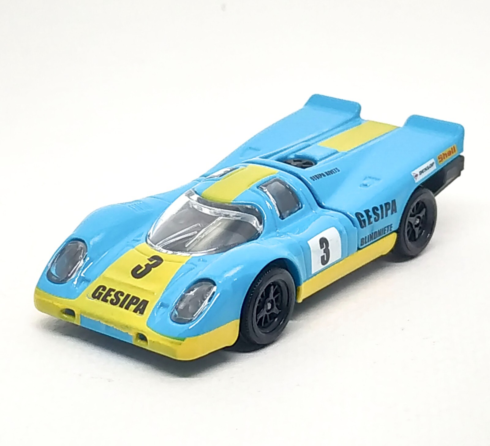 Majorette Porsche 917 KH Blue / Yellow Racing no.3 1:60 3