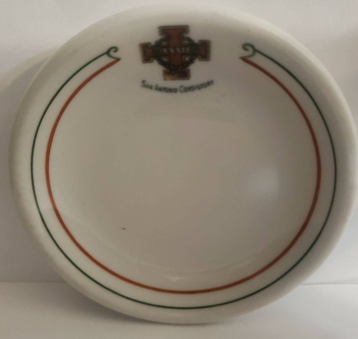 MASONIC C.1924 SCOTTISH RITE 32ND DEGREE SAN ANTONIO CONSISTORY MASONS SAUCER