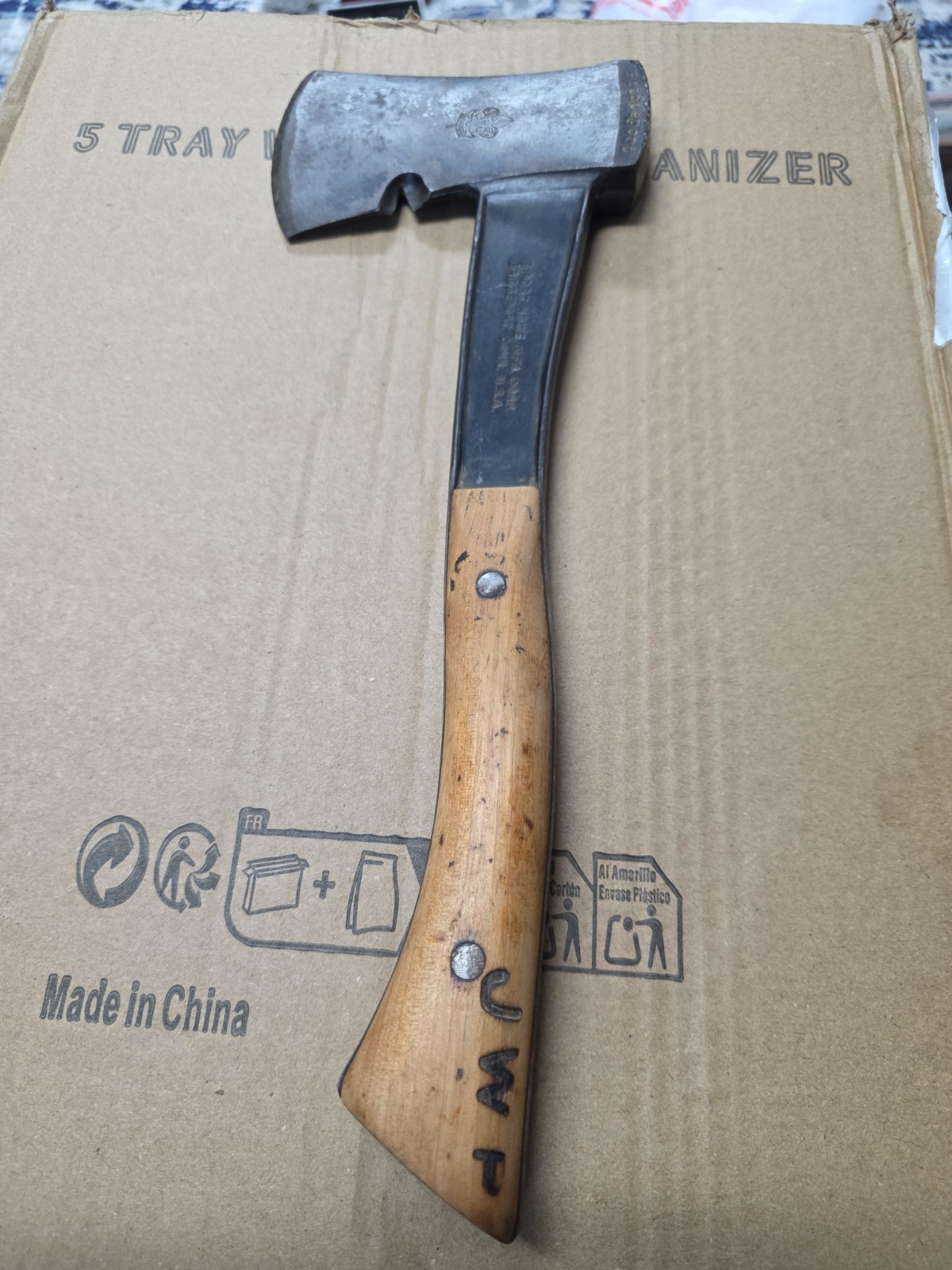 Vintage Bridgeport Hatchet Boy Scout Camp Axe Original Vintage Bridgeport Hatchet Boy Scout Camp Axe Original