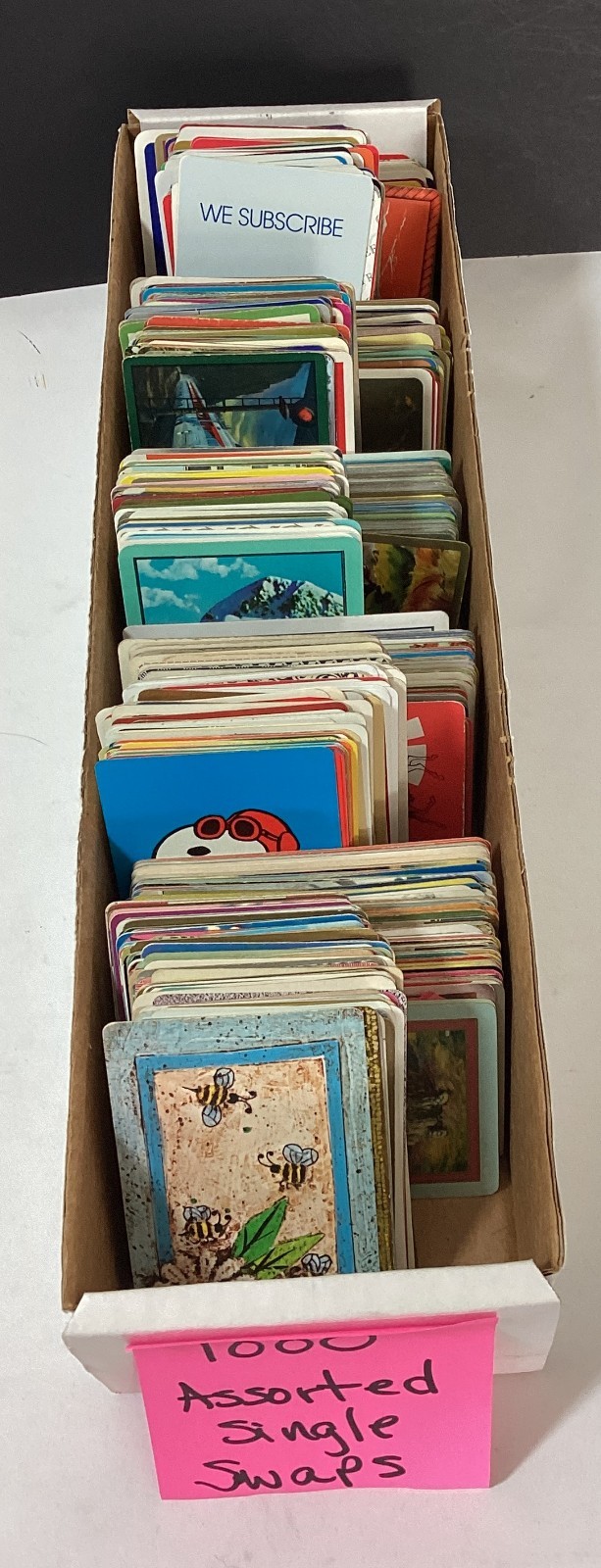Huge Lot 1000 Vintage Modern Single Swap Playing Cards Flowers Boats USA Ads Etc