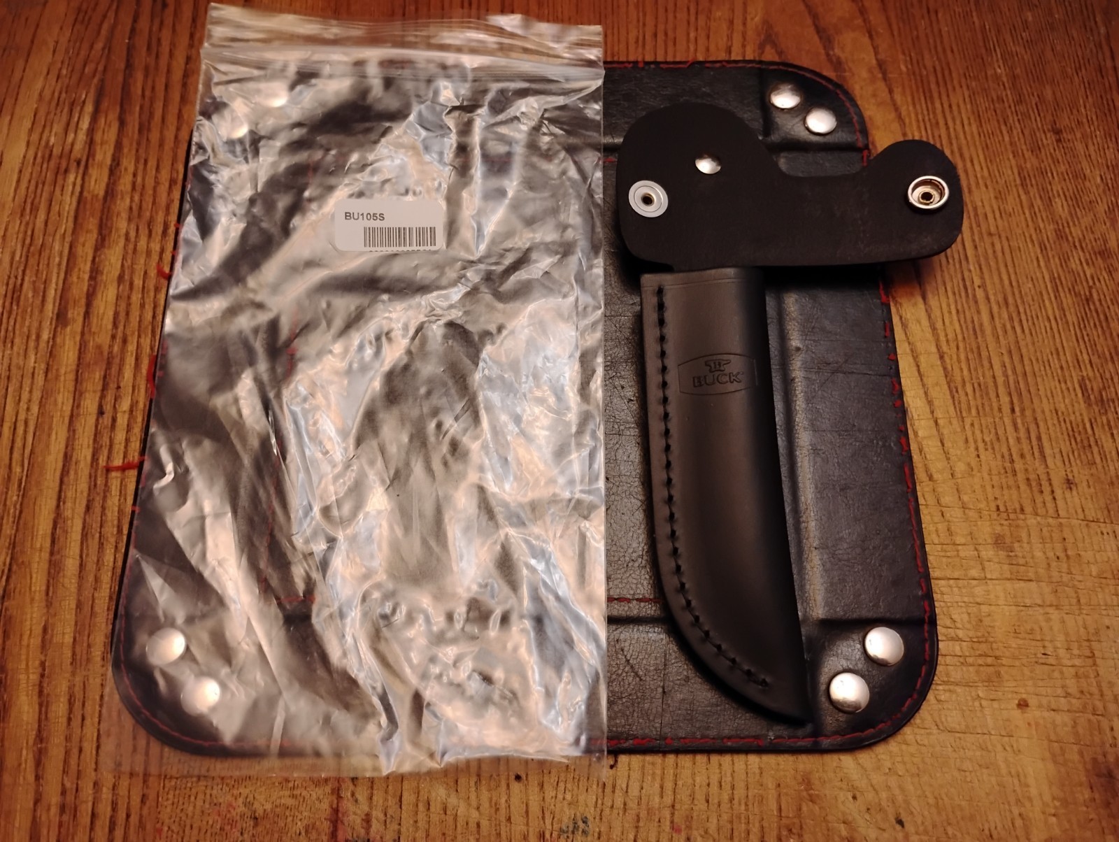 BUCK Knife Model # 105  Pathfinder Leather Sheath Genuine New With Buck Logo 