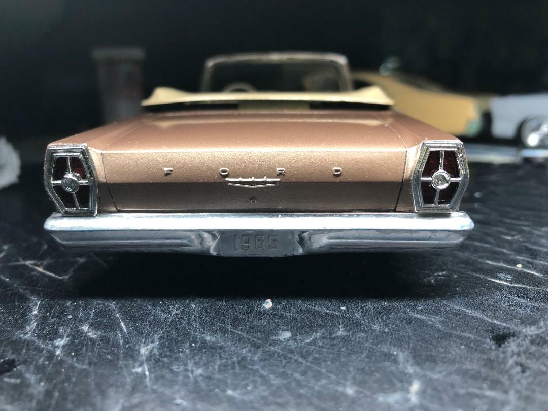 1965 FORD GALAXIE AMT PROMO/KIT CAR TAIL LIGHT BEZEL+RED LENS  REPRO PRICED EACH