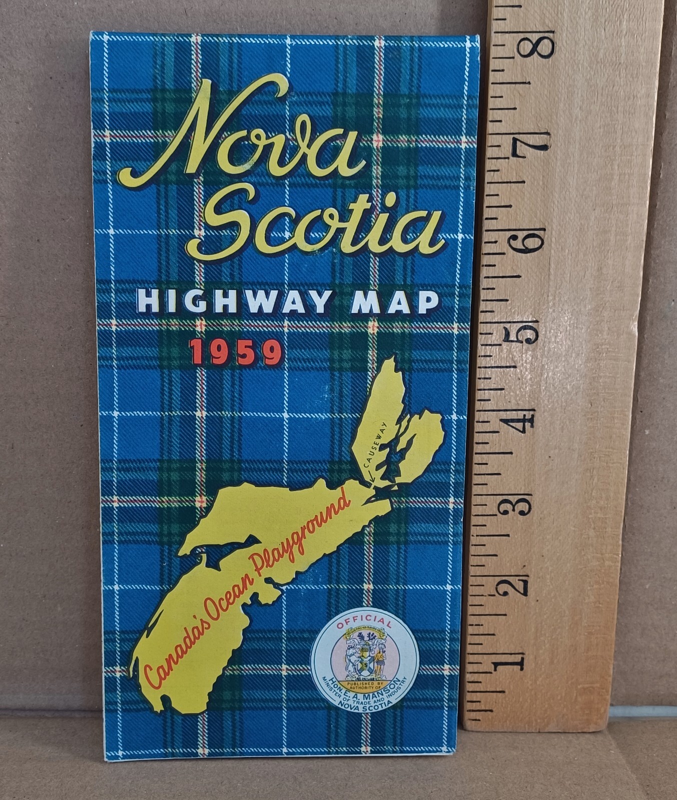1959 Nova Scotia Highway Map, Canada