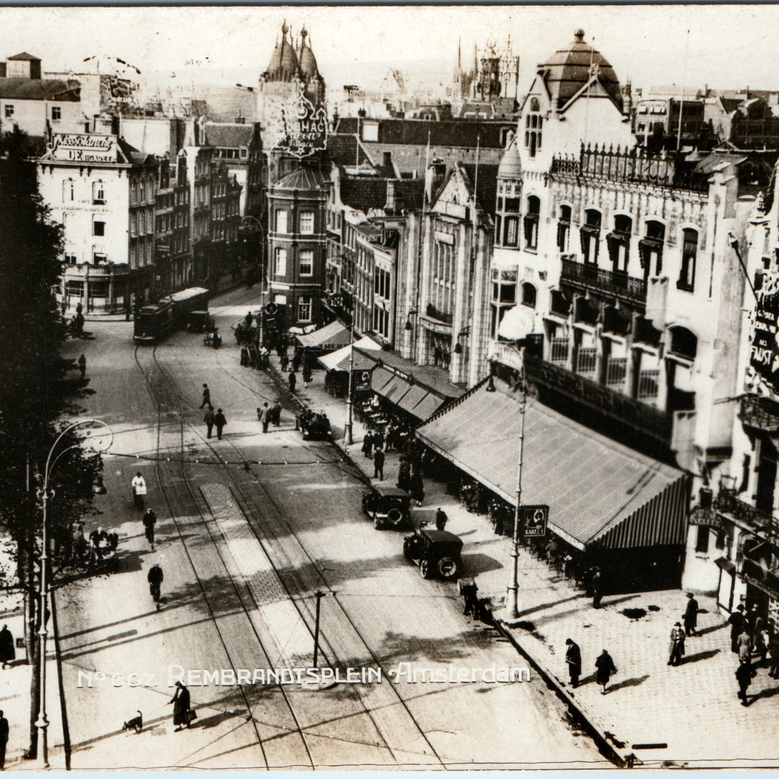 c1926 Amsterdam Netherlands Rembrandtsplein RPPC Tuschinski Theater Faust Movie c1926 Amsterdam Netherlands Rembrandtsplein RPPC Tuschinski Theater Faust Movie