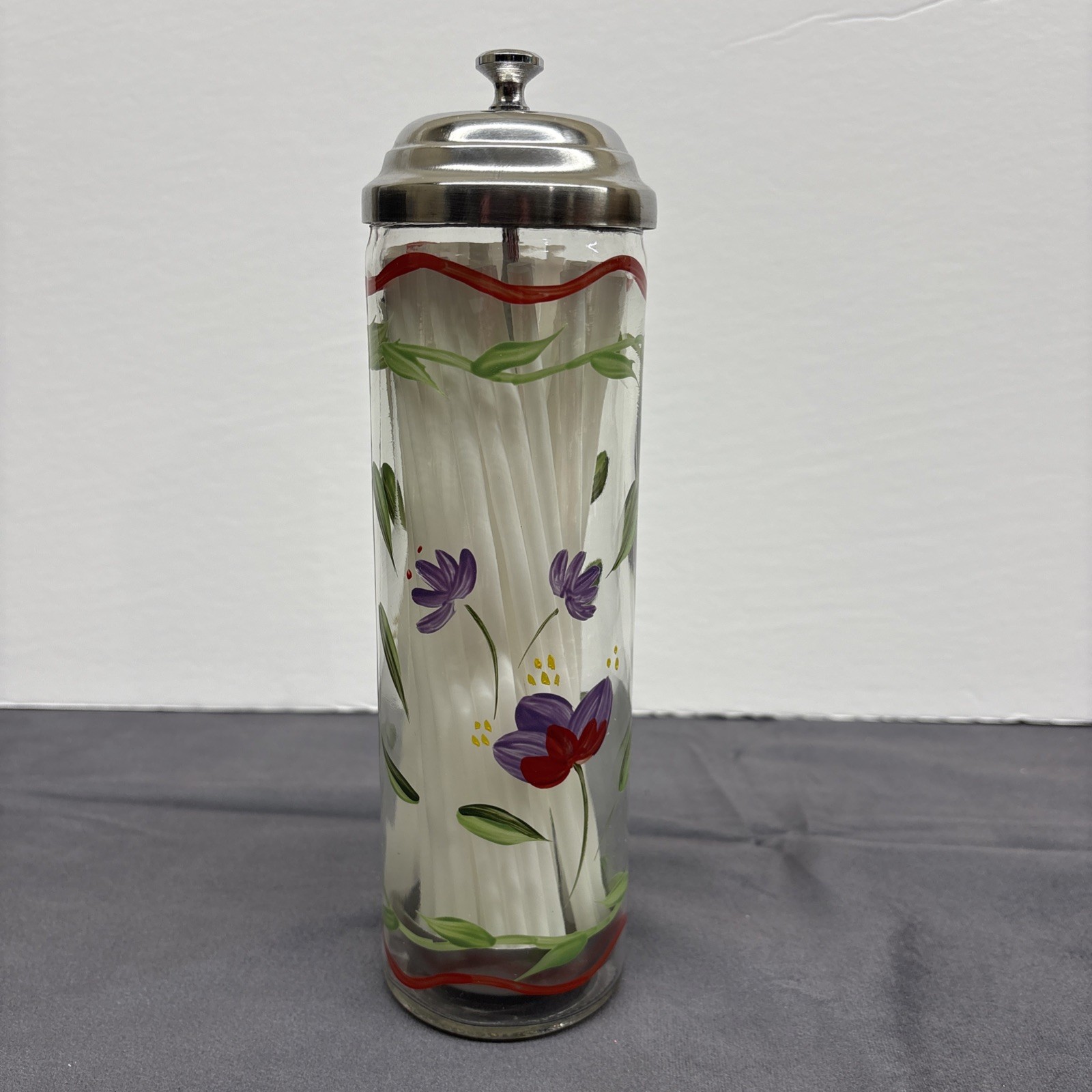 Pfaltzgraff Napoli Vintage Straw Dispenser-Rare Item Pfaltzgraff Napoli Vintage Straw Dispenser-Rare Item
