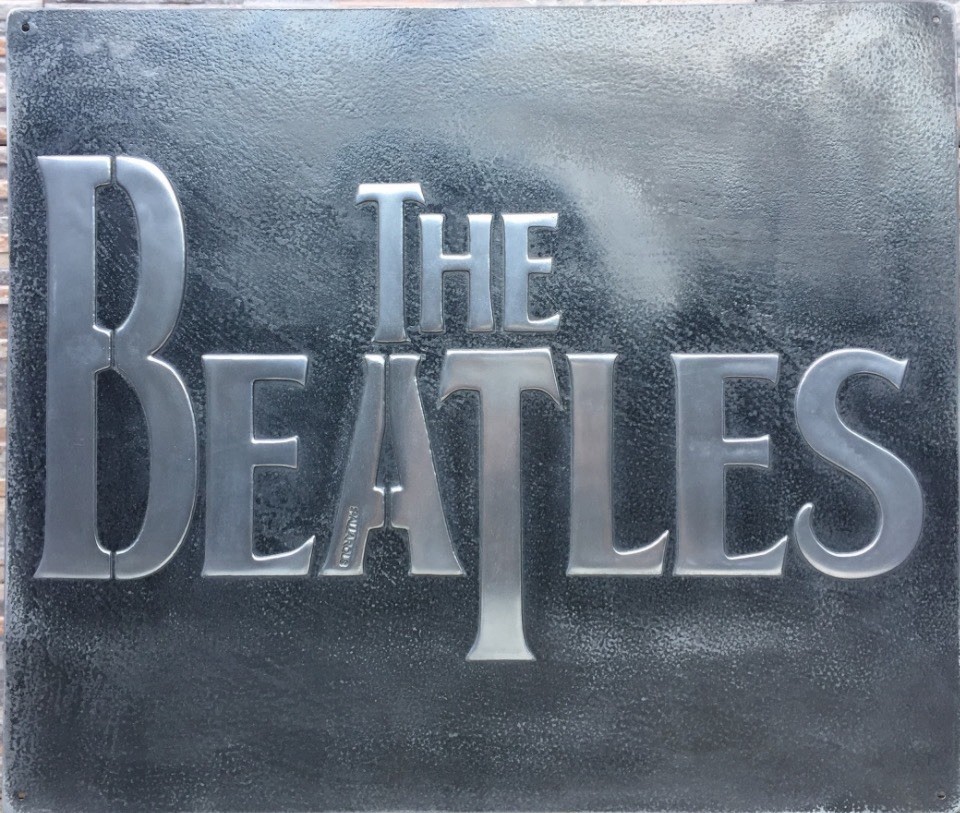 The Beatles Vintage Steel Garage Sign 20x24 Handmade Aluminum Relief