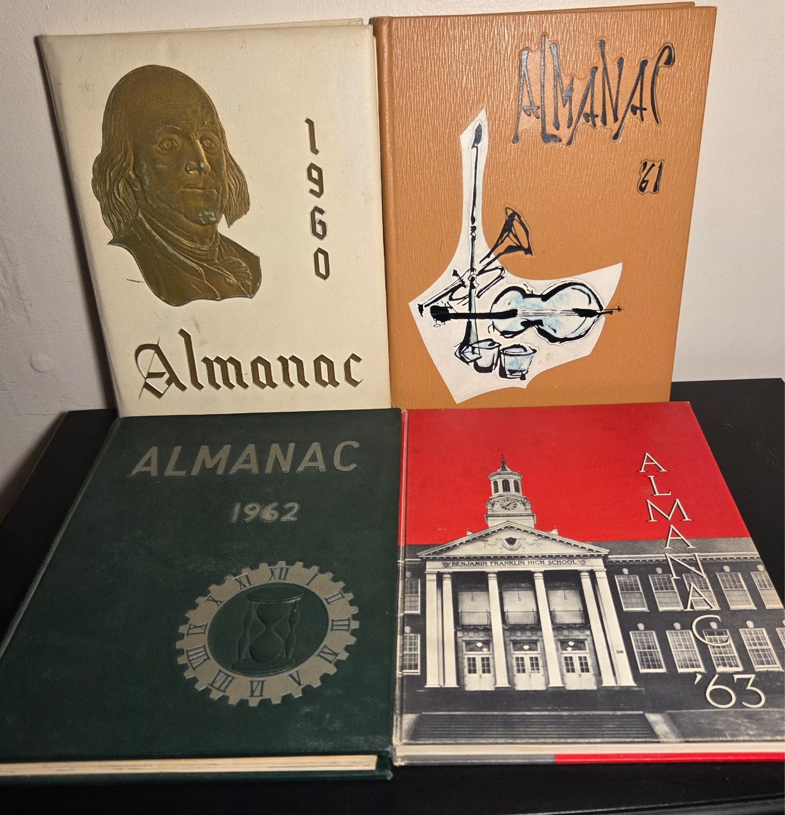 1960 1961 1962 1963 Benjamin Franklin High School Yearbook Lot Portland Oregon 1960 1961 1962 1963 Benjamin Franklin High School Yearbook Lot Portland Oregon