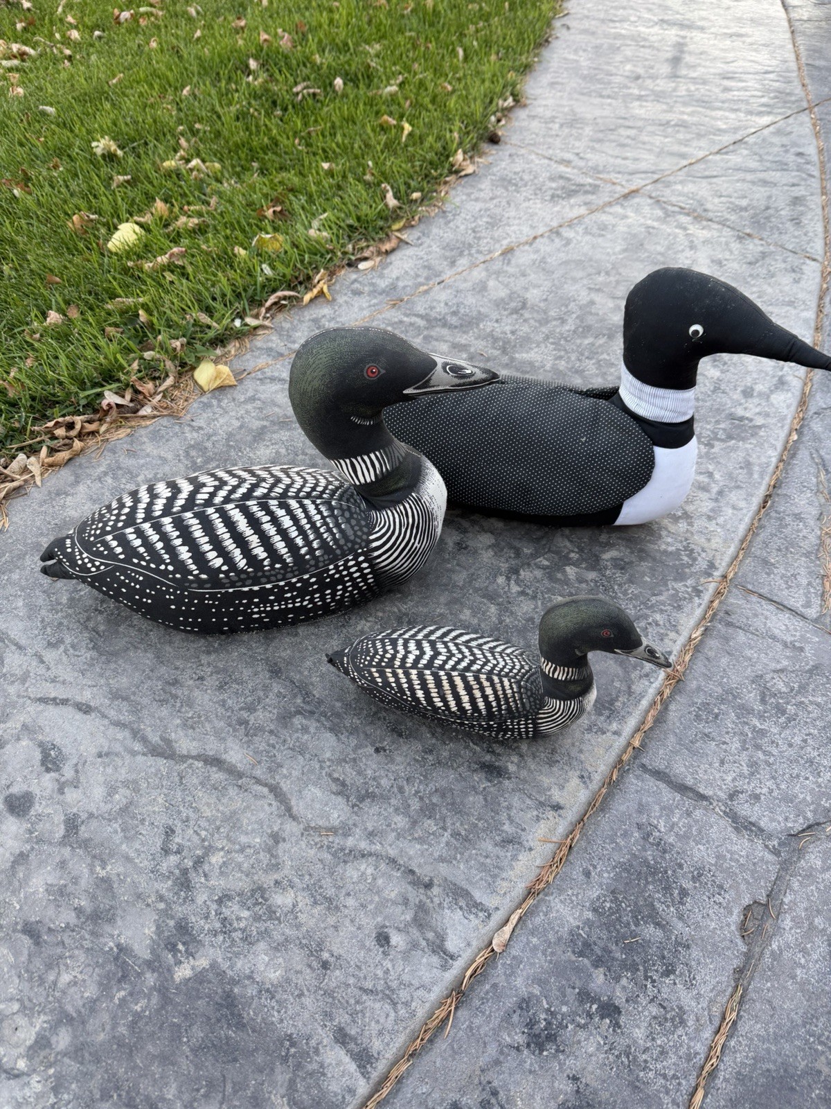 1980’s Vintage Loon Plush Cut and Sewn Handmade 