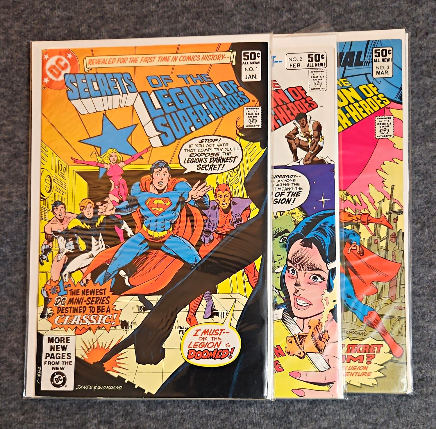 DC Comics Secrets of the Legion of Super-Heroes 3 book run plus variants 
