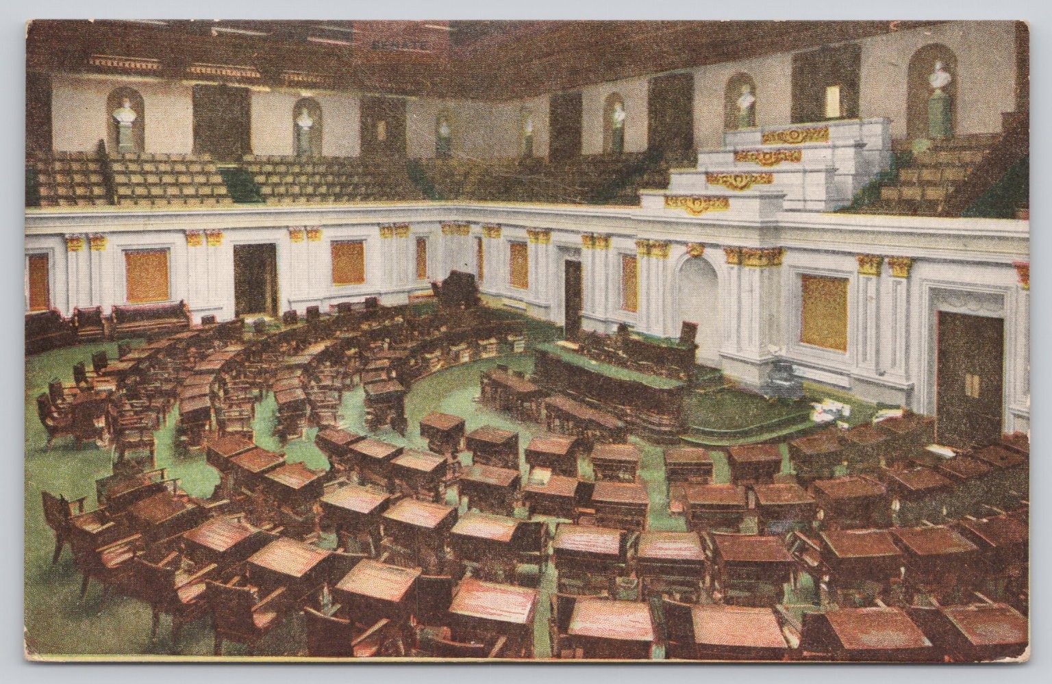 Vintage Postcard US Capitol Senate Chamber Washington D.C. Early 1900s Vintage Postcard US Capitol Senate Chamber Washington D.C. Early 1900s