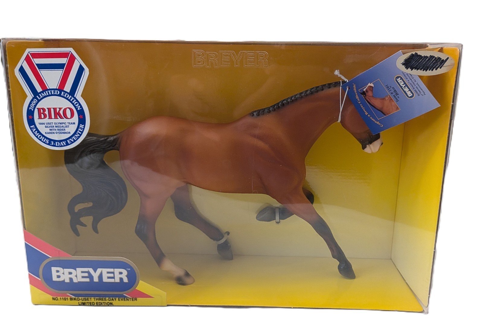 Breyer Limited Edition 1101 Biko-USET Three Day Eventer 1996 Olympic Team Silver Breyer Limited Edition 1101 Biko-USET Three Day Eventer 1996 Olympic Team Silver