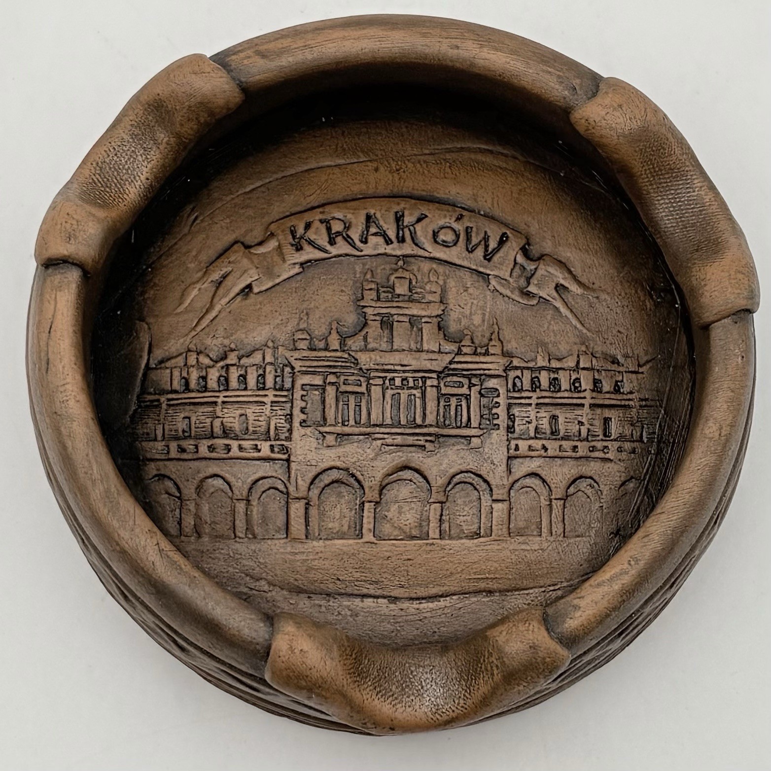 Vintage Polish Krakow Sukiennice Cloth Hall Folk Art Cigar Ashtray 4.5 Inches Vintage Polish Krakow Sukiennice Cloth Hall Folk Art Cigar Ashtray 4.5 Inches