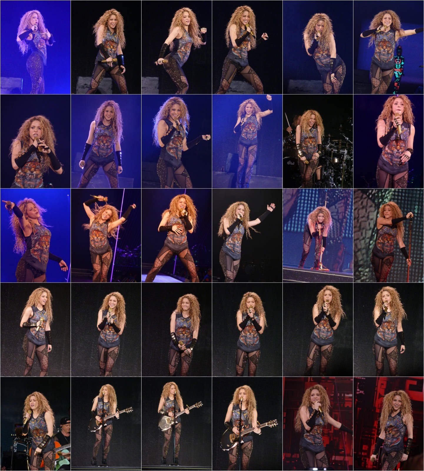 Shakira 10000 Candid Photos El Dorado & LMYNL Tours 2018 & 2026 Pop 17 Costumes