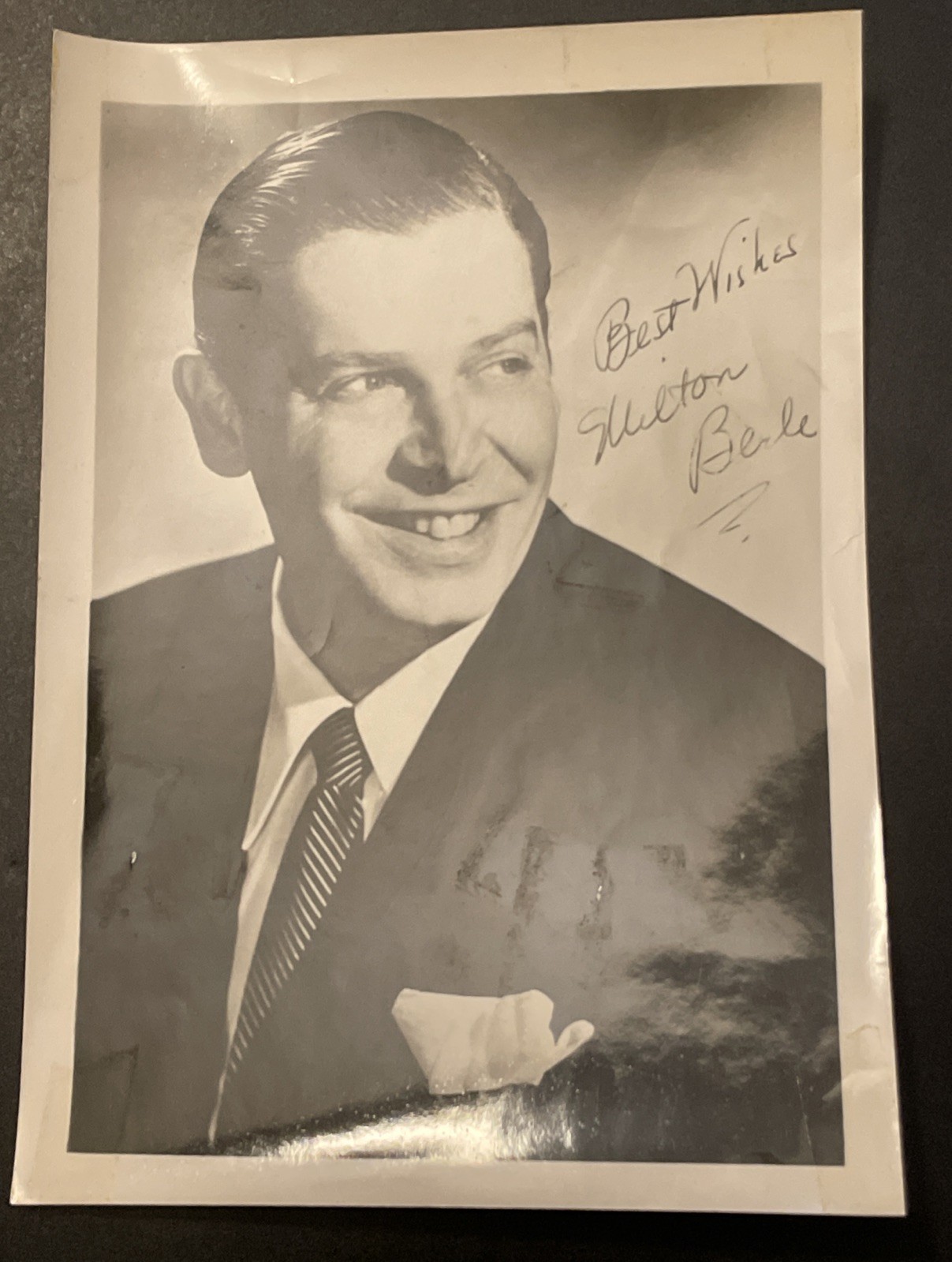 MILTON BERLE - AUTOGRAPHED SIGNED PHOTOGRAPH 7X5