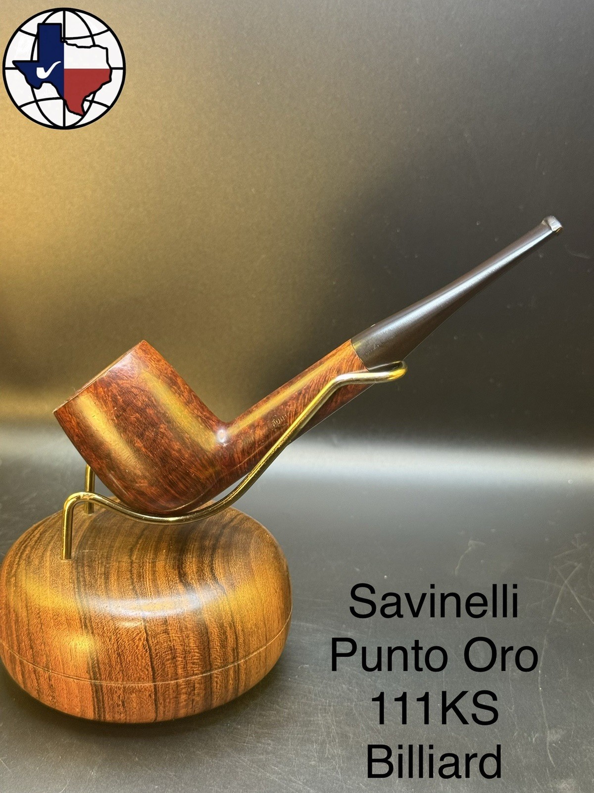 Vintage Savinelli Punto Oro 111KS Billiard Tobacco Pipe