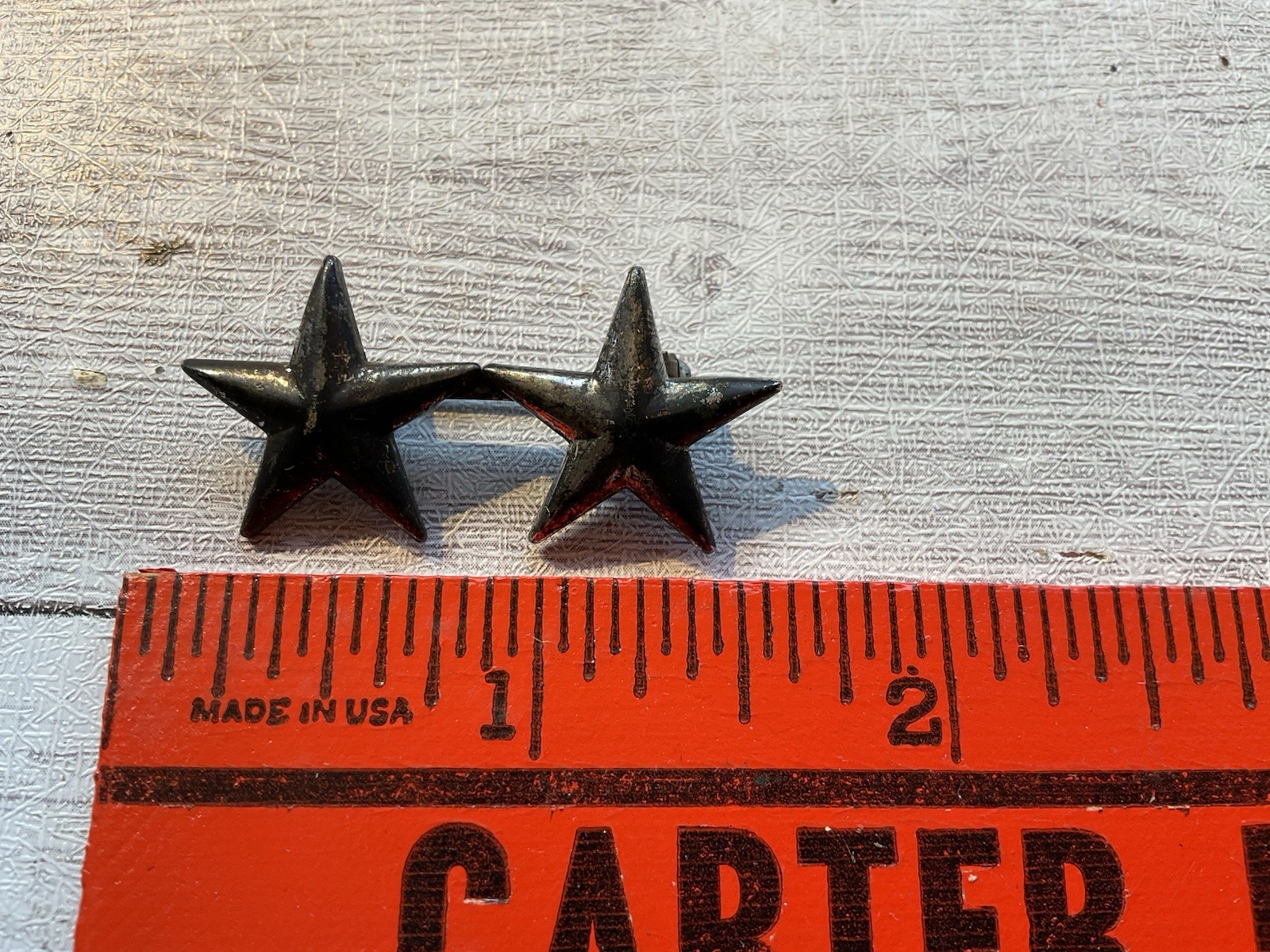 ORIGINAL WWII US 2 STAR MAJOR GENERAL STAR CAP COLLAR INSIGNIA, PB ORIGINAL WWII US 2 STAR MAJOR GENERAL STAR CAP COLLAR INSIGNIA, PB