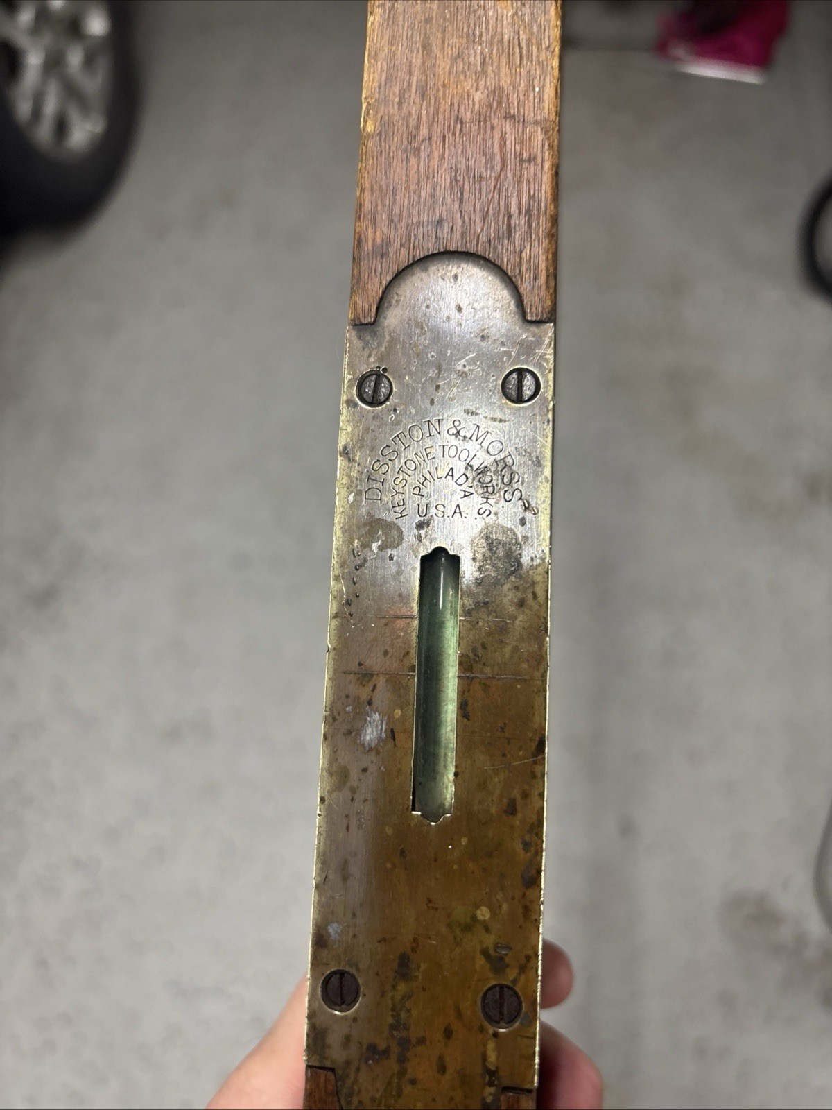 Antique Disston Morss  Level Keystone Tool Works Pat 1878 Philada 26”