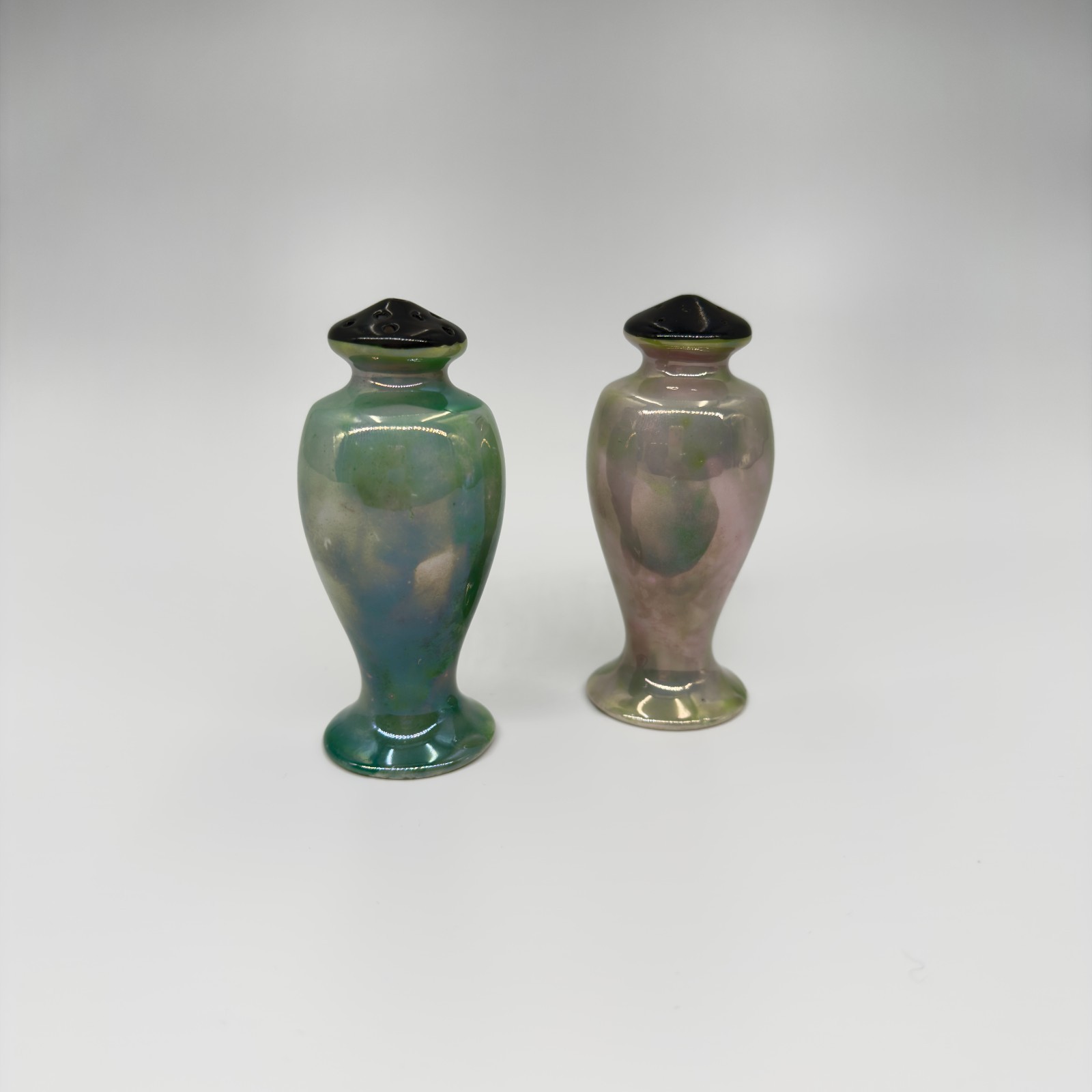 Antique Nippon Salt & Pepper Shakers – Set of 2 – Blue Noritake Nippon Mark