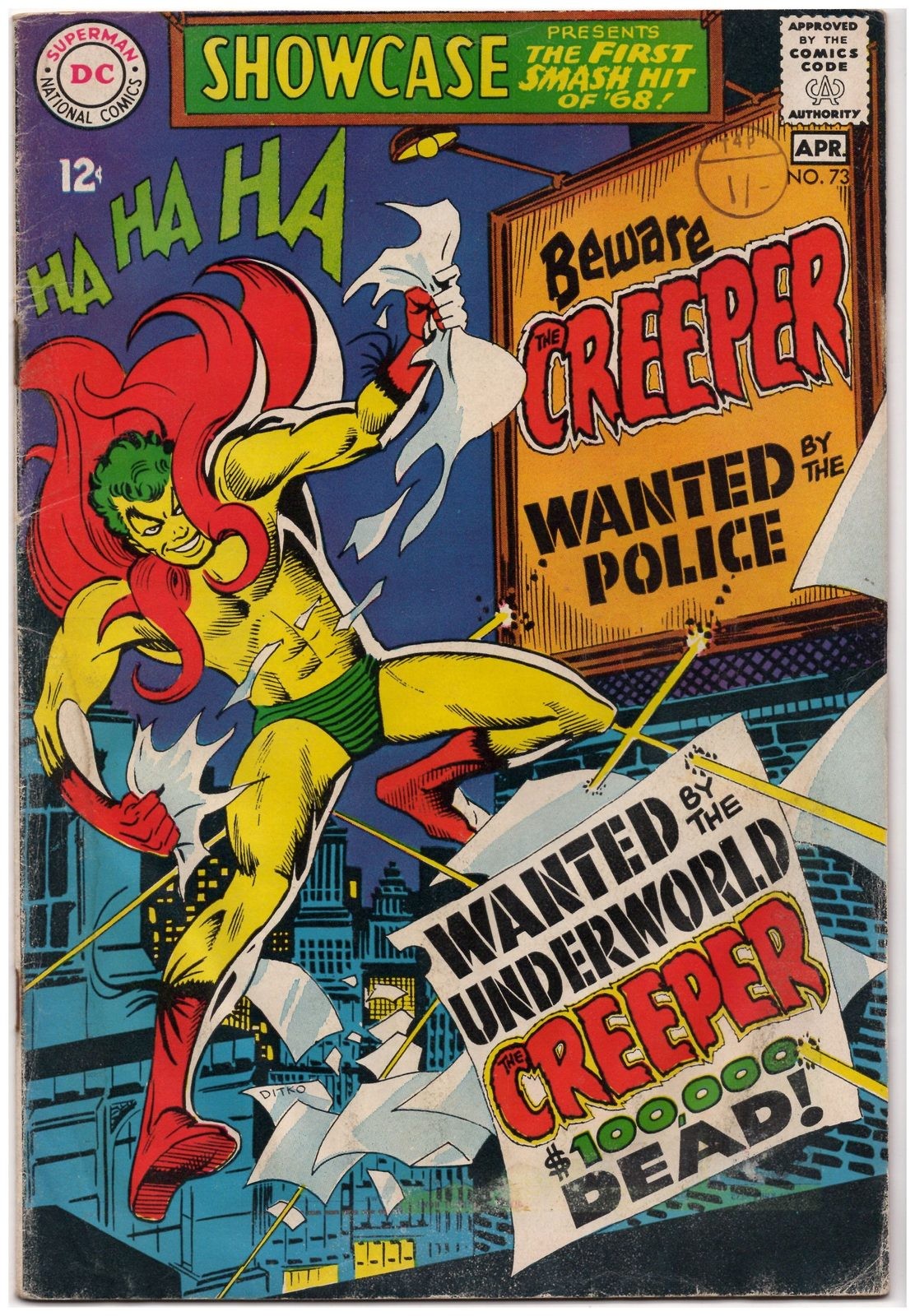 Showcase (1956) #73 DC GD 2.0 1st app. Creeper Comic Book