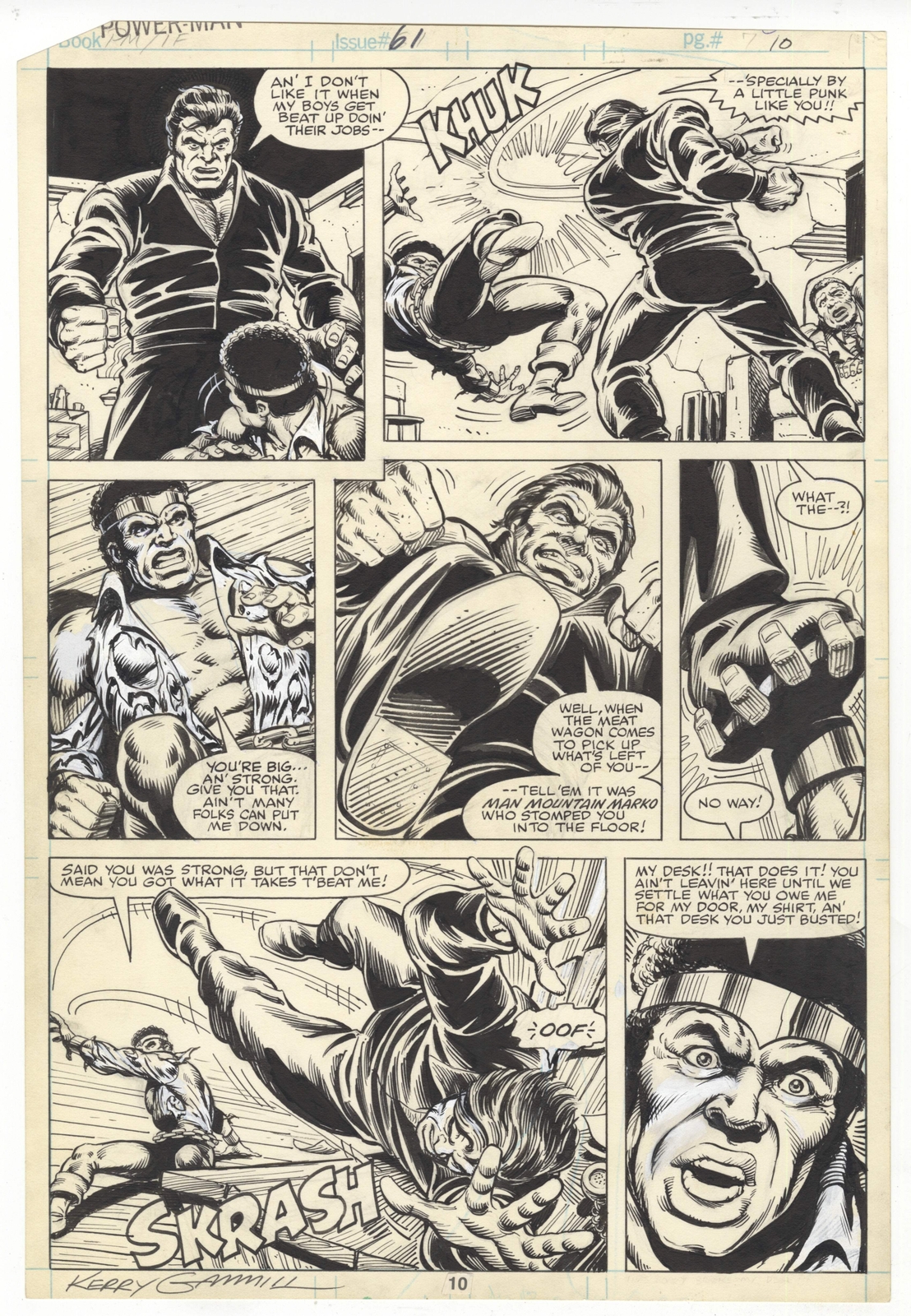 Power Man and Iron Fist #61 Page 10 by Kerry Gammill