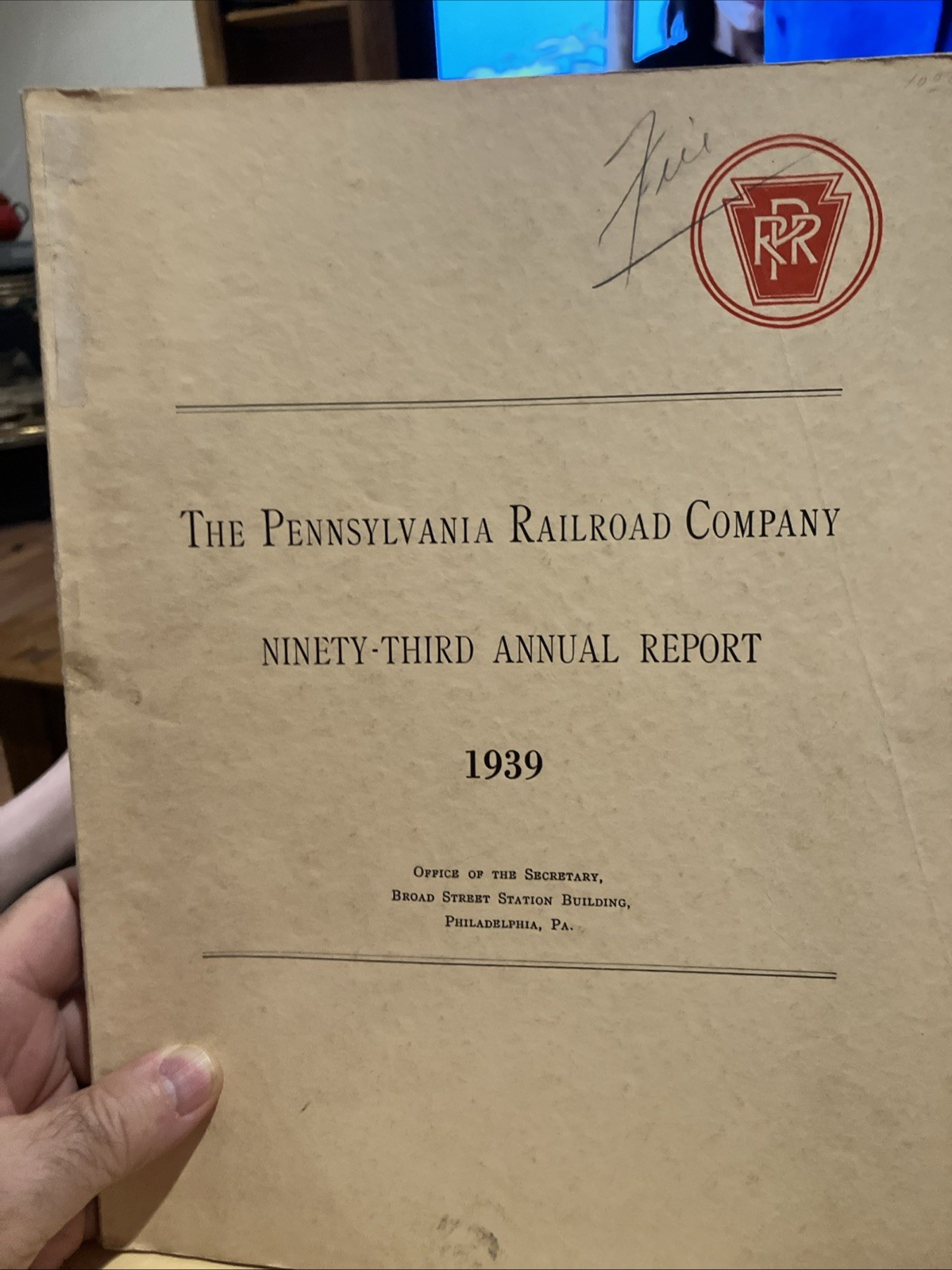 PRR Annual Report 1939 Pennsylvania Railroad Soft Cover 40 pages PRR Annual Report 1939 Pennsylvania Railroad Soft Cover 40 pages