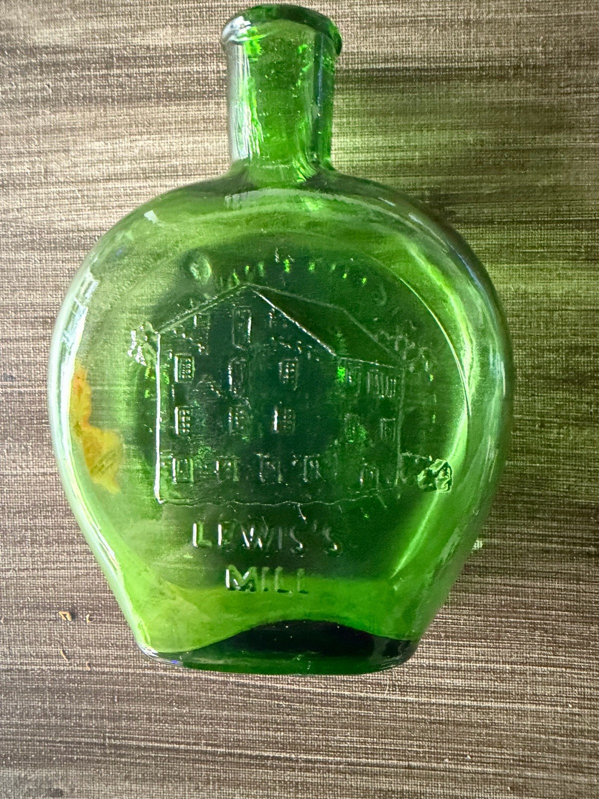 Vintage Clevenger Bros Hand-Blown Pontil Flask Lewis’s Mill Excellent Condition