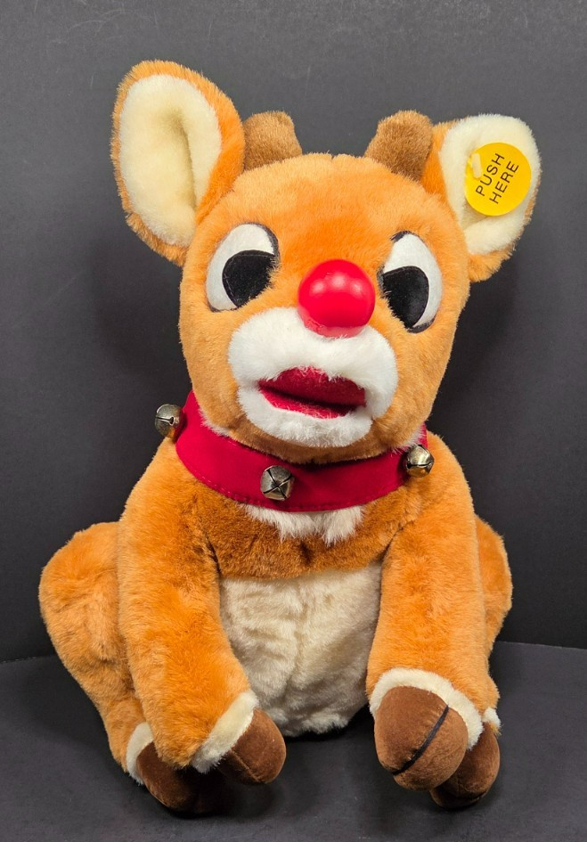 Vintage 1998 Gemmy Rudolph the Red Nosed Reindeer Singing Light Up Nose Plush Vintage 1998 Gemmy Rudolph the Red Nosed Reindeer Singing Light Up Nose Plush