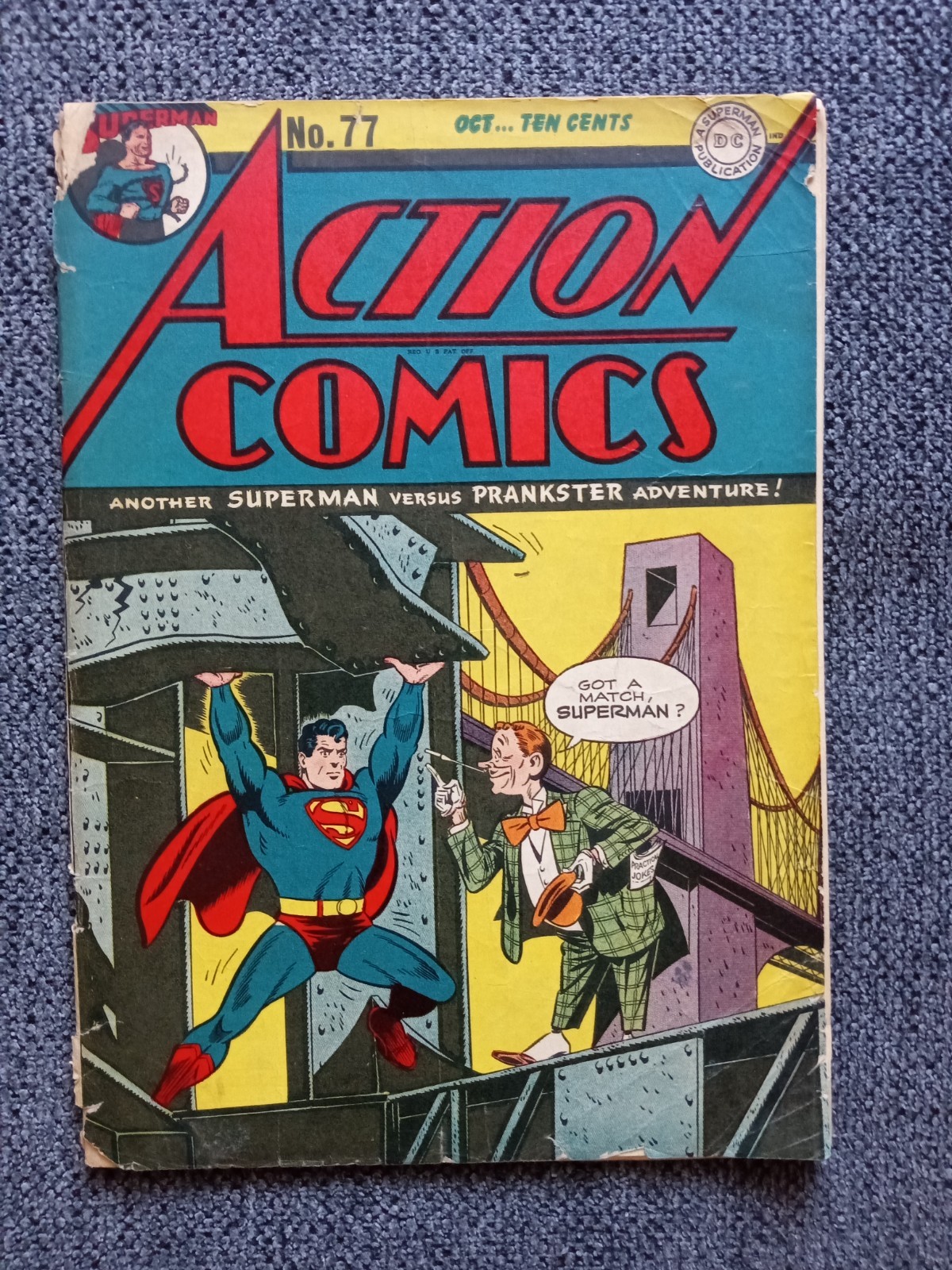 Action Comics #77 1944 Beautiful Copy