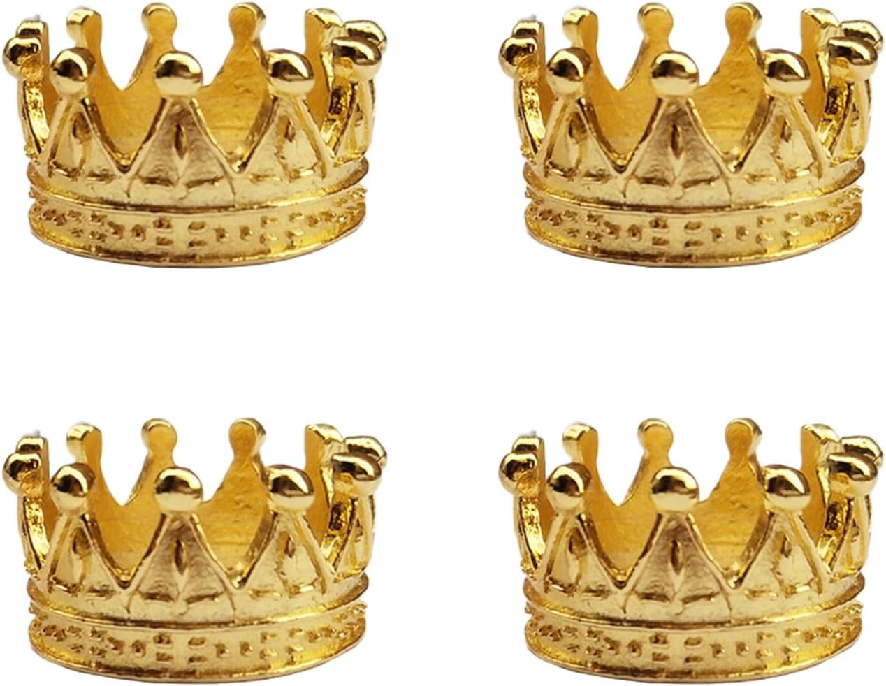 4Pcs Mini Alloy Crown 1/12 Scale Metal Doll Crown Tiny Miniature Crown for Ha... 4Pcs Mini Alloy Crown 1/12 Scale Metal Doll Crown Tiny Miniature Crown for Ha...