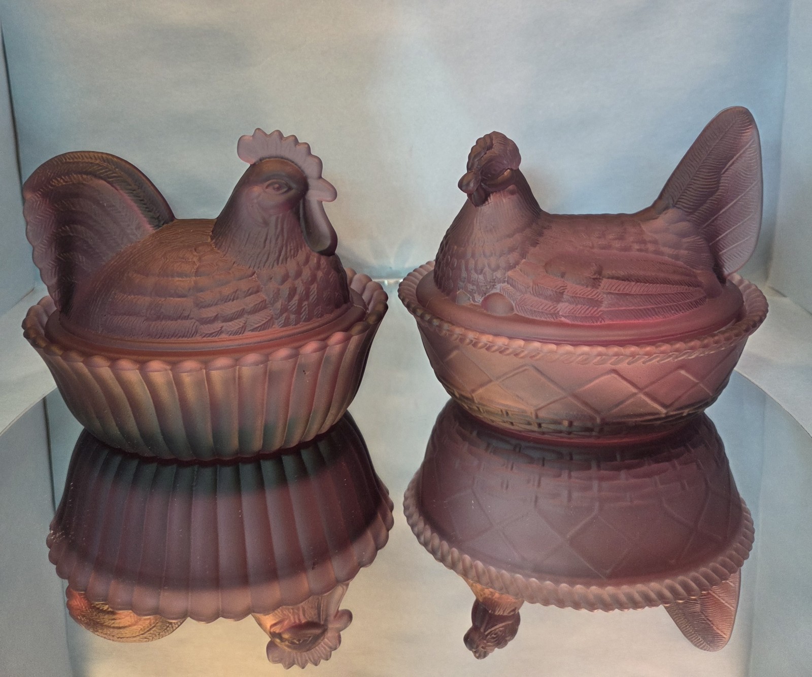 The Most Beautiful Rosso Westmoreland Hen And Rooster Set