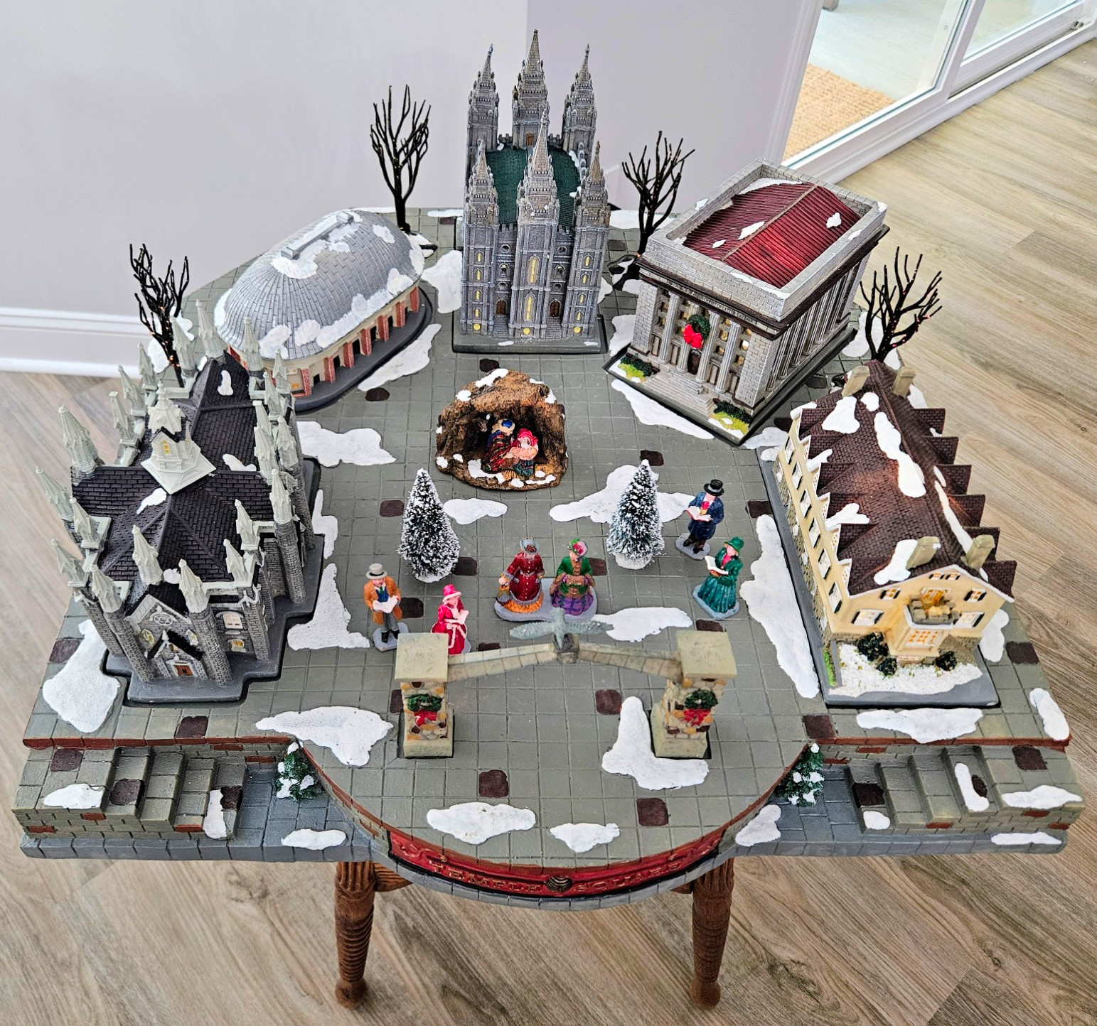 Rare Complete Historic Temple Square Christmas Village -Zions Mercantile Rare Complete Historic Temple Square Christmas Village -Zions Mercantile