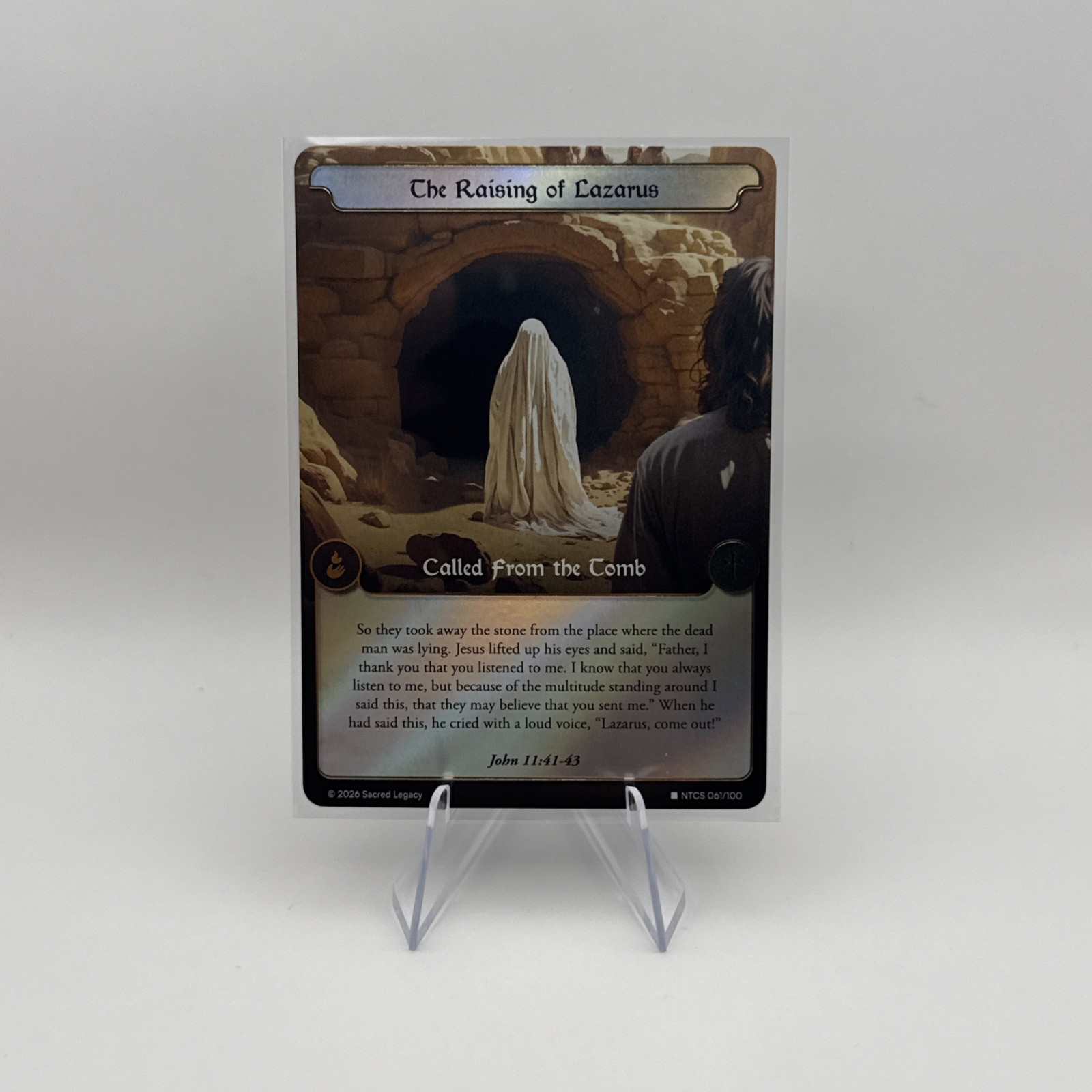 ✨ 2026 Sacred Legacy The Raising of Lazarus 61/100 Half Art Holo