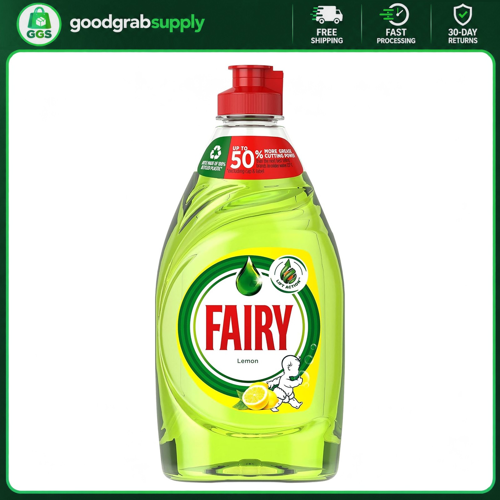 Fairy Lemon Washing Up Liquid 320ml Fairy Lemon Washing Up Liquid 320ml