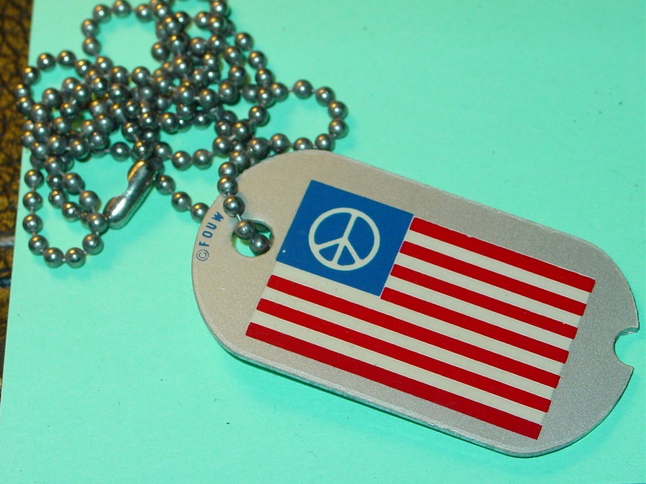PEACE SIGN US FLAG VINTAGE 1970\'s HEADSHOP 20\