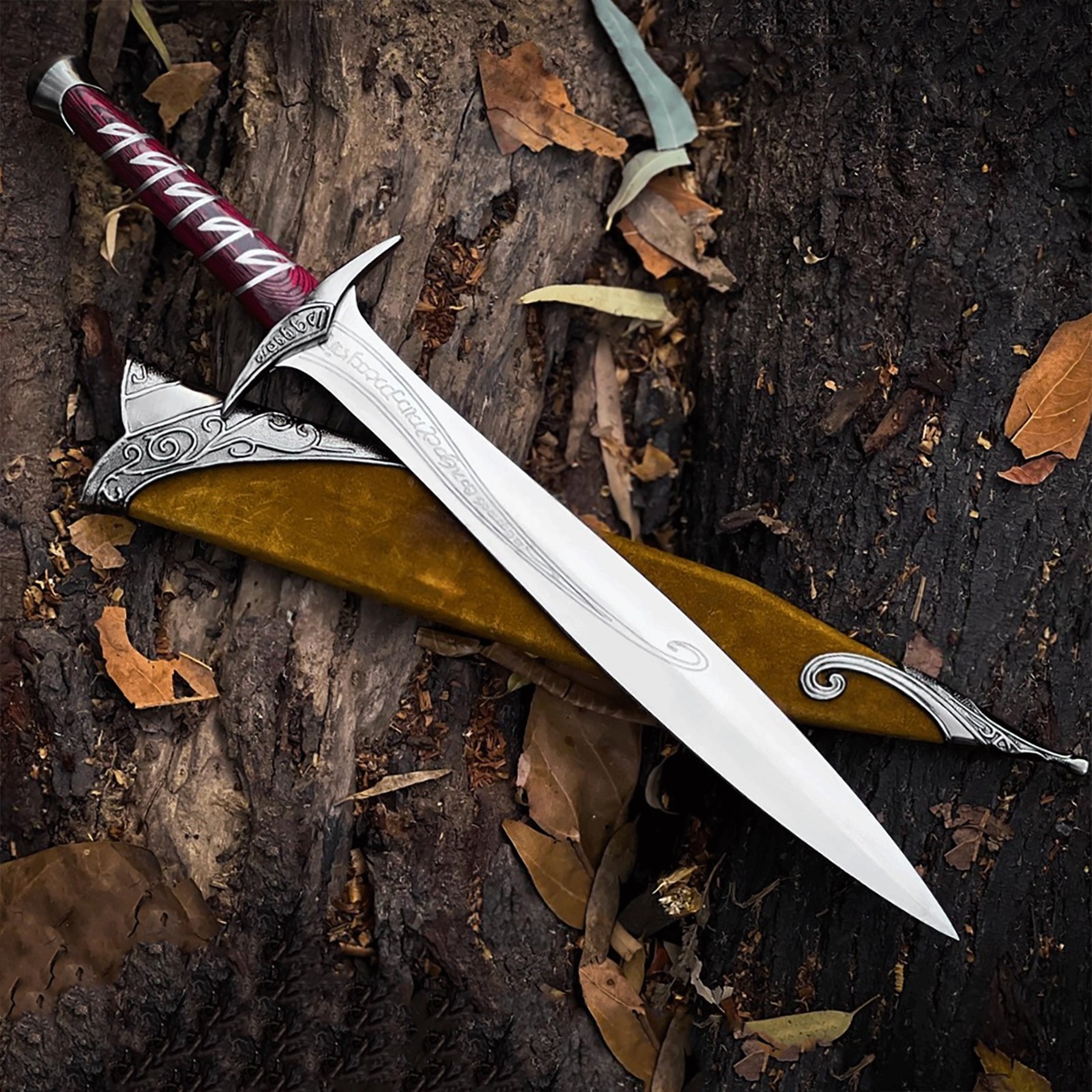 Hand Forged Frodo Baggins Maegnas Sword Stainless Steel Fantasy Movie Replica