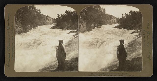 Sweden The roaring rapids at Trollhattan, Sweden Historic Old Photo Sweden The roaring rapids at Trollhattan, Sweden Historic Old Photo