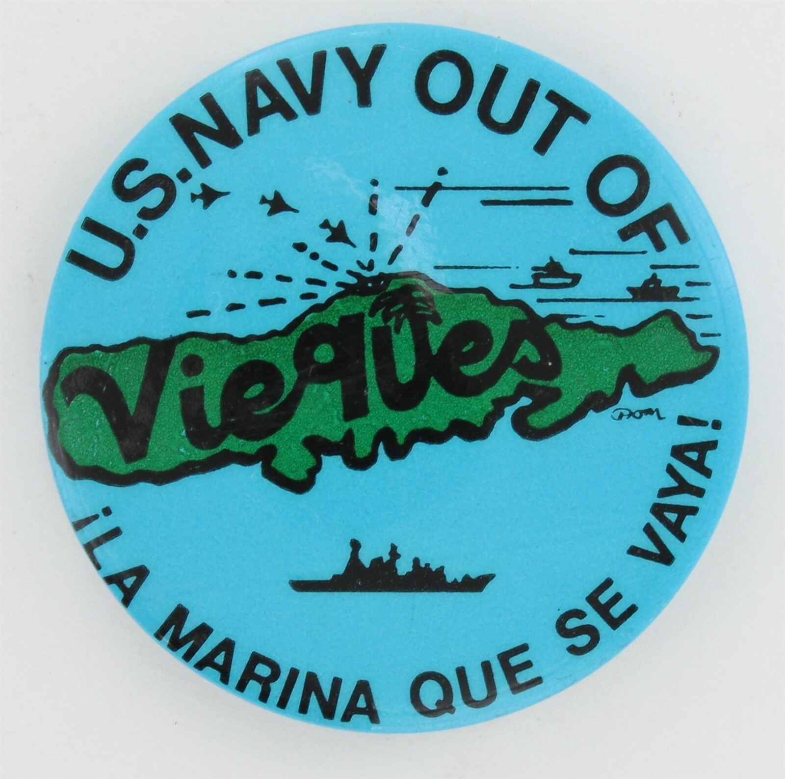 Puerto Rican Anti Colonialism 1968 US Navy Out Vieques Independence Rico P965