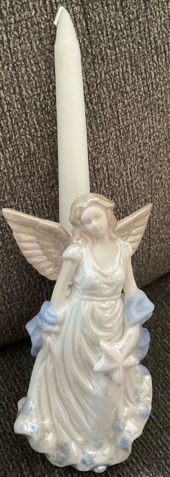 Vintage Porcelain Angle Candle Holder 6 1/2