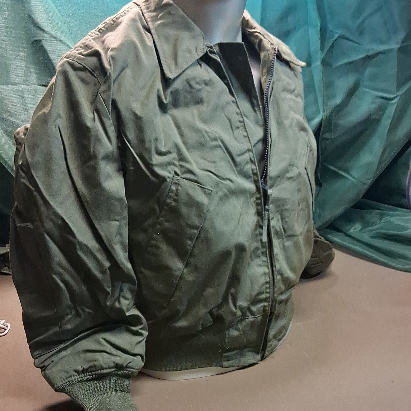 Vietnam Era Cold Weather Permeable Jacket OD Green Small Short (33-37)