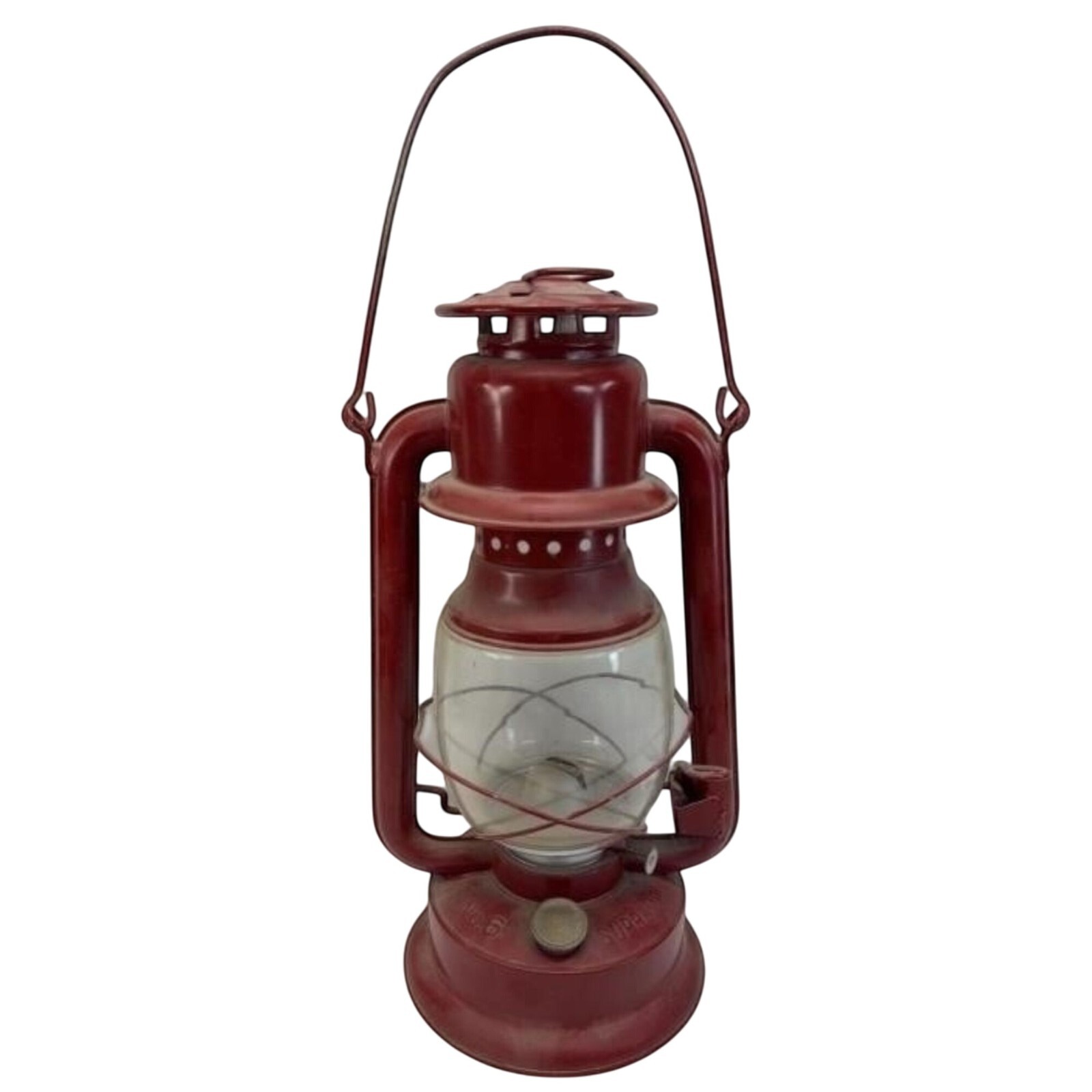 Antique Van Camp Supreme No. 6 Hurricane Lantern Red Glass Collectible Decorativ Antique Van Camp Supreme No. 6 Hurricane Lantern Red Glass Collectible Decorativ