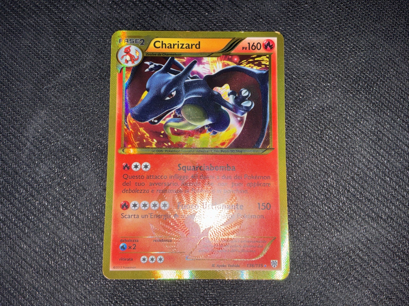 Pokemon - Charizard 136/135 - Plasma Hurricane ITA - Holo Rare - No Shining