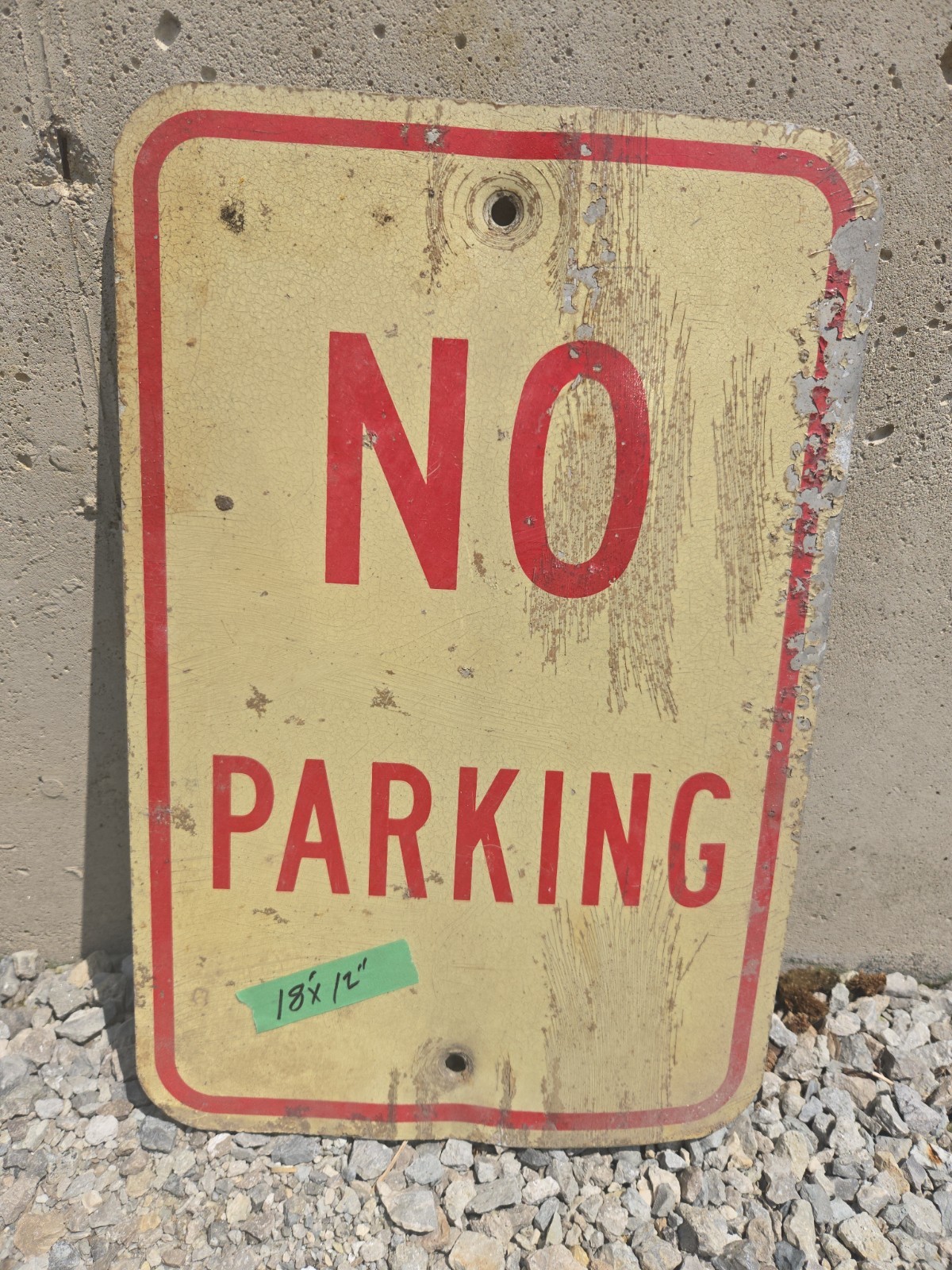 Vintage Retired NO PARKING Sign Road Street 18\ Vintage Retired NO PARKING Sign Road Street 18\