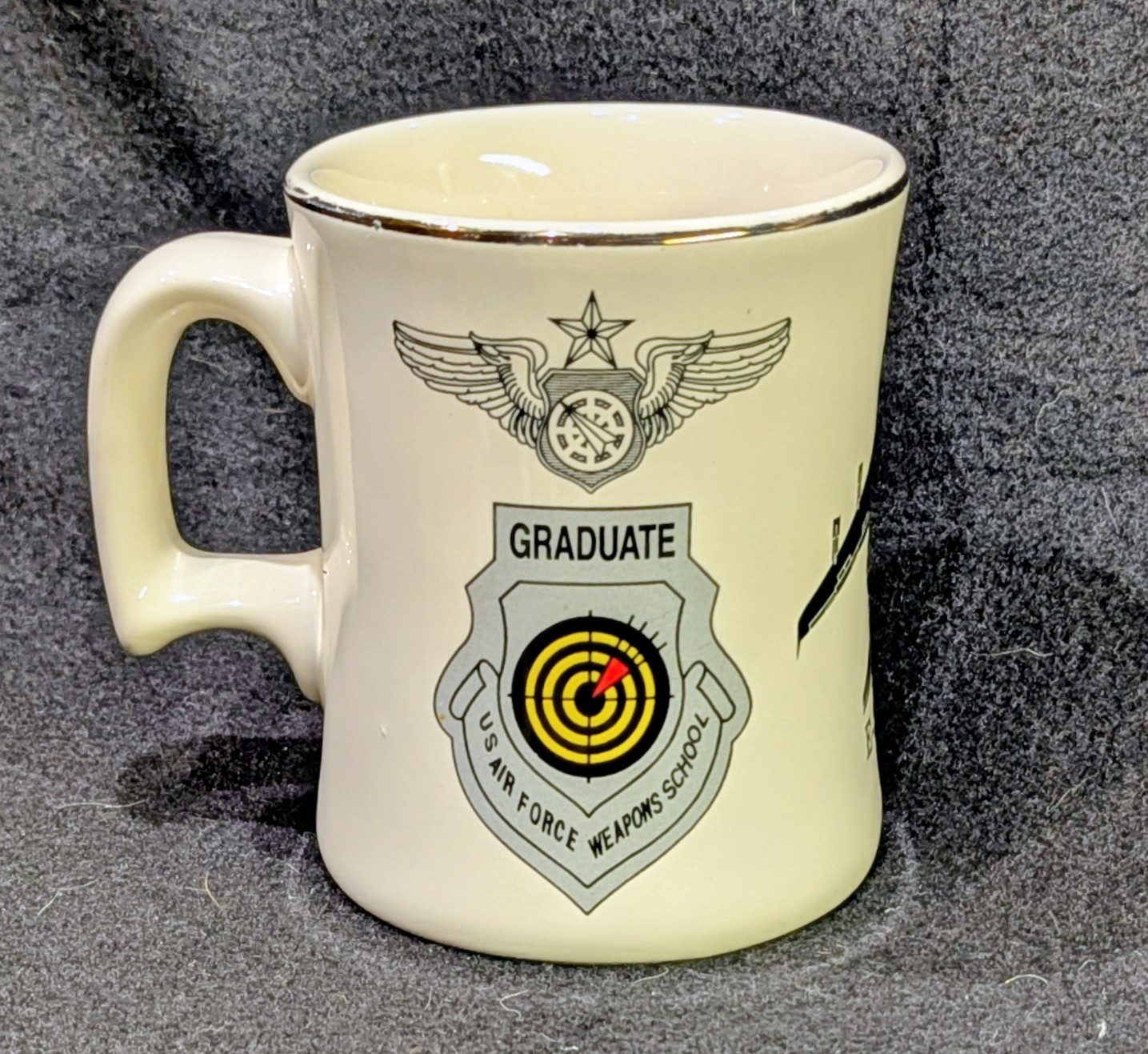 Vintage USAF Weapons School Mug E-3G Sentry (AWACS) 965th AACS Texas Tea Cup MSC