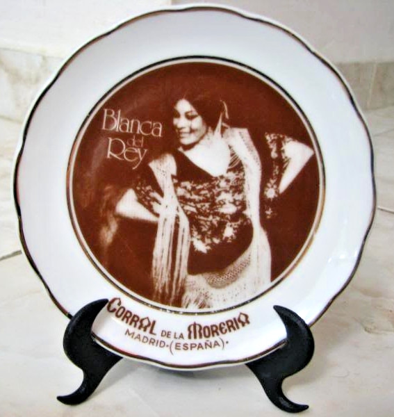 BLANCA DEL REY ~ PLATE ARTE MADRID SPANISH FLAMENCO DANCER