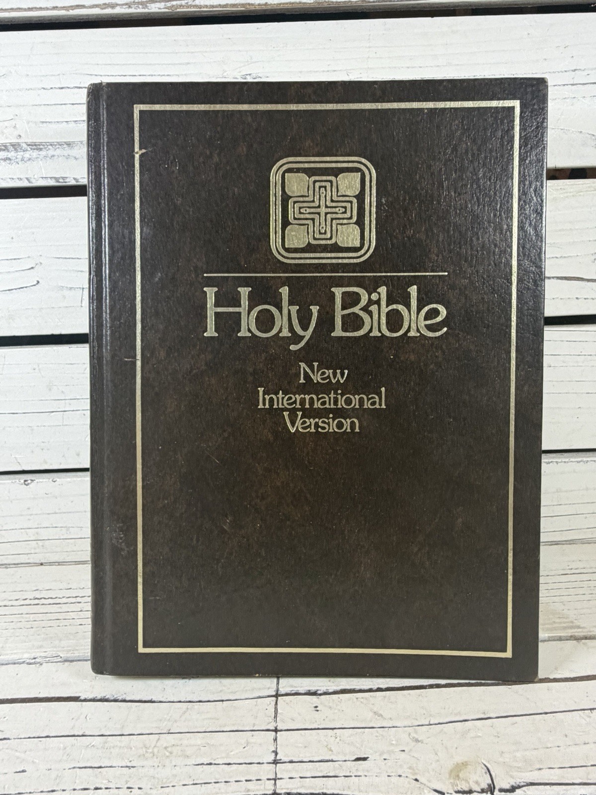 HOLY BIBLE NIV New International Version 1978 ZondervanVintage Brown Hardcover