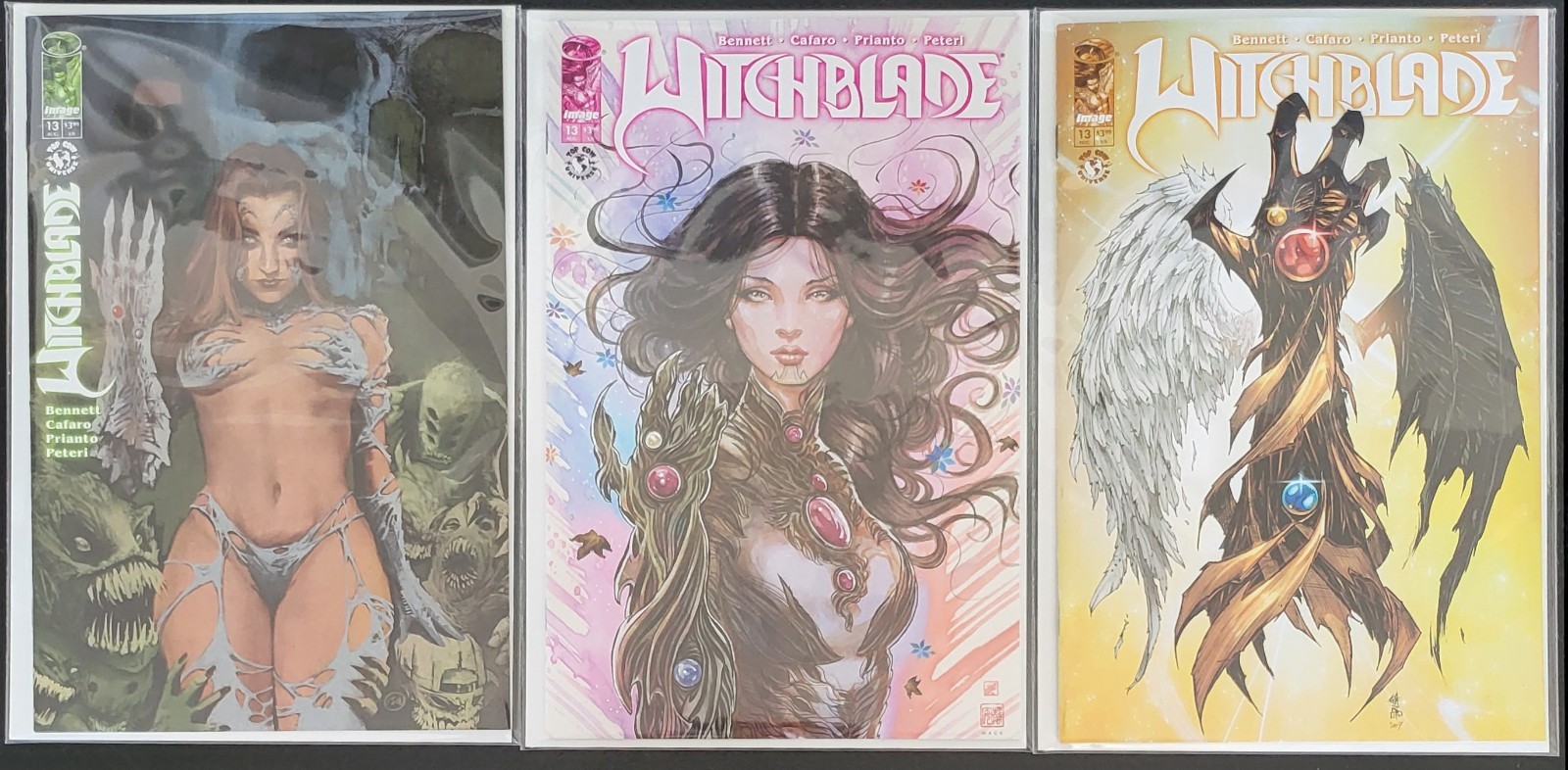 Witchblade #13, Lot of 3 Standard Covers, NM/Better , 1st Witchblade #13, Lot of 3 Standard Covers, NM/Better , 1st